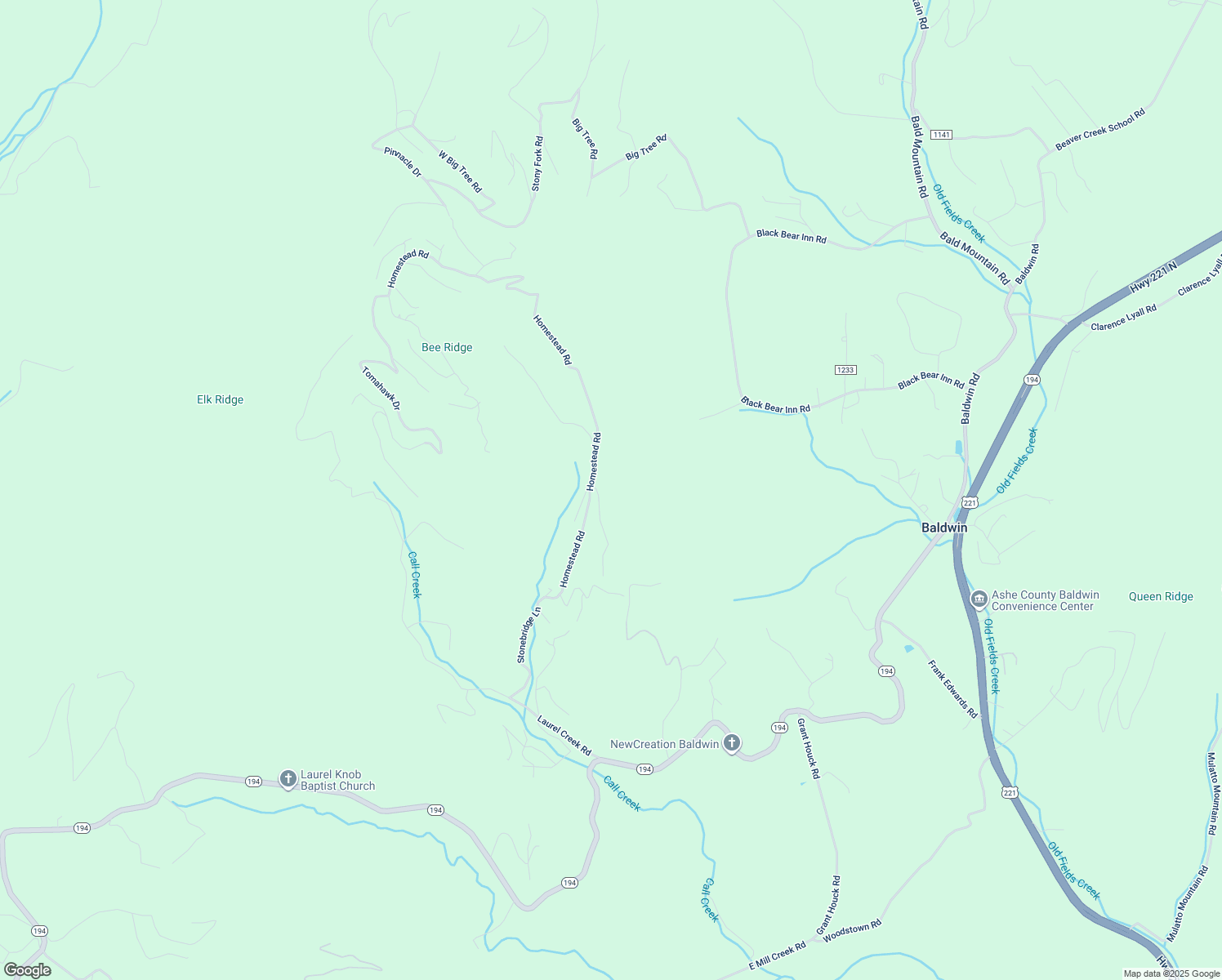 map of restaurants, bars, coffee shops, grocery stores, and more near 155 Yellow Bear Road in Todd