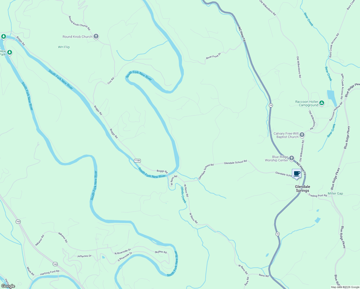 map of restaurants, bars, coffee shops, grocery stores, and more near 450 Philmore Miller Road in West Jefferson