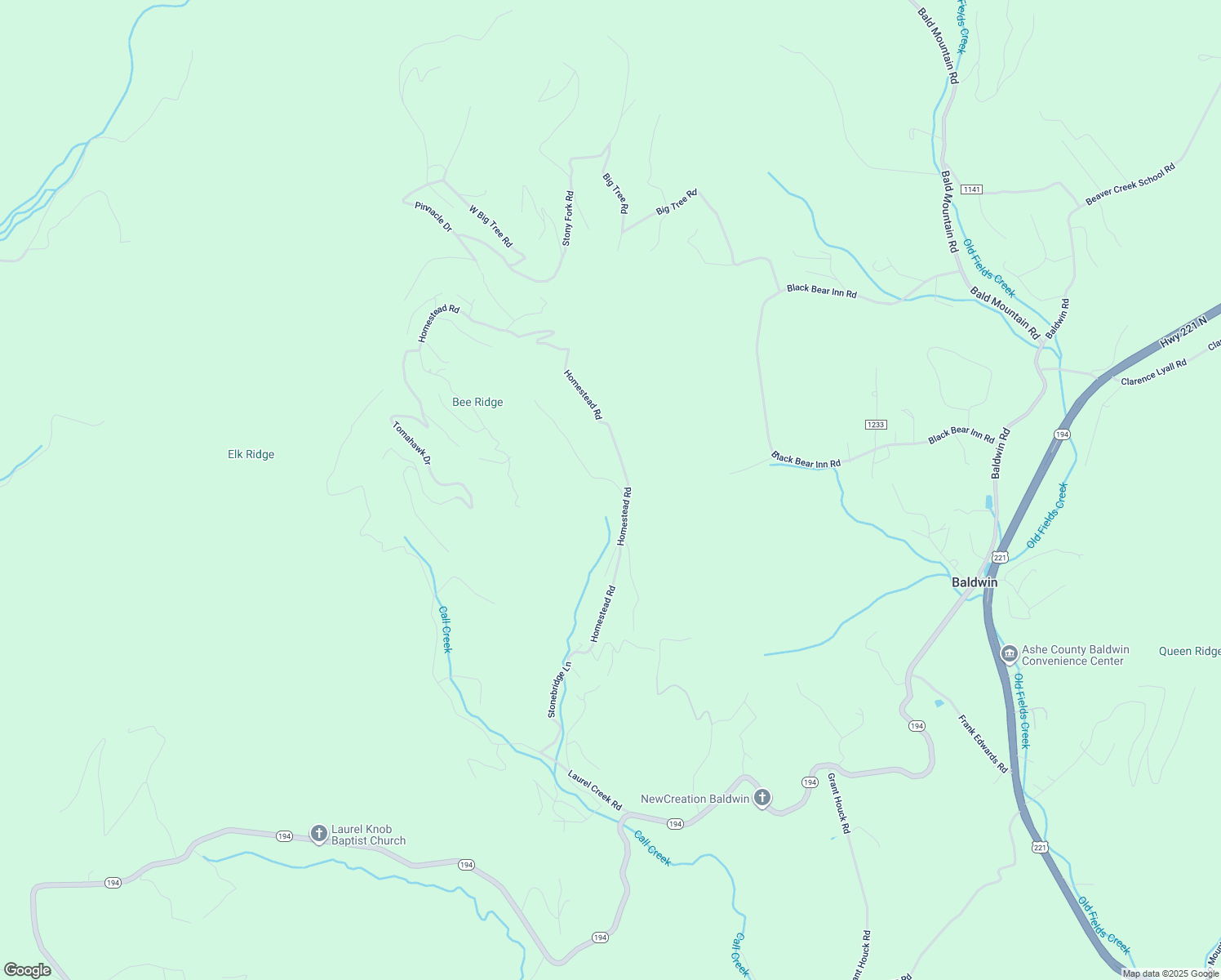 map of restaurants, bars, coffee shops, grocery stores, and more near 189 Falls Creek Road in Todd