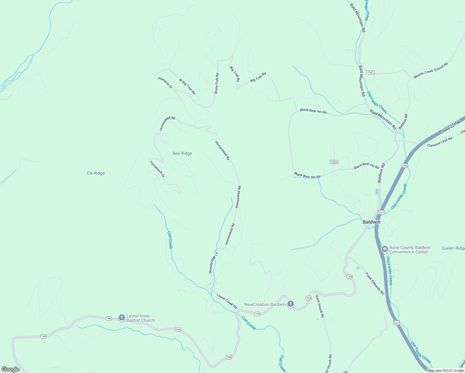 map of restaurants, bars, coffee shops, grocery stores, and more near 189 Falls Creek Road in Todd
