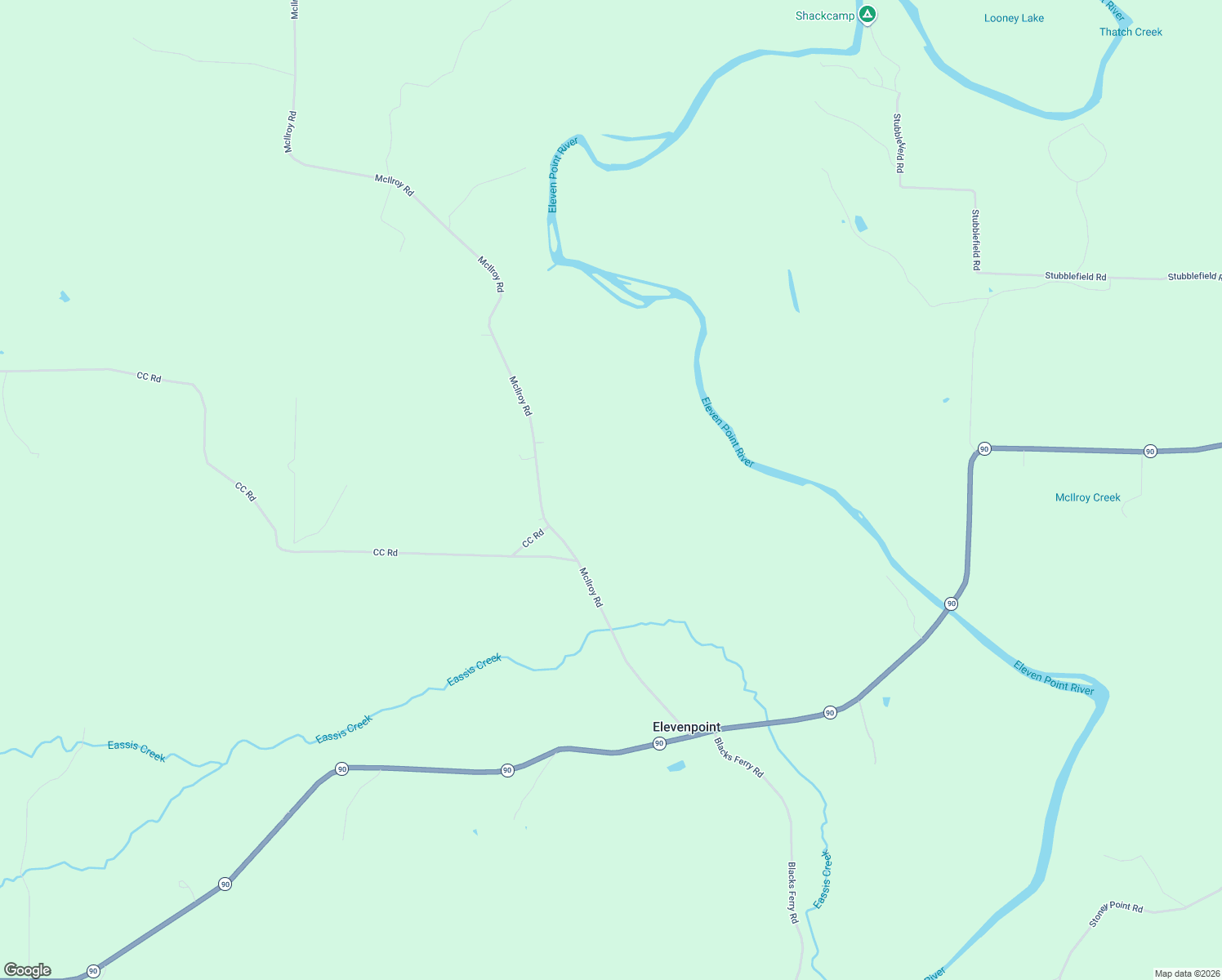 map of restaurants, bars, coffee shops, grocery stores, and more near in Elevenpoint