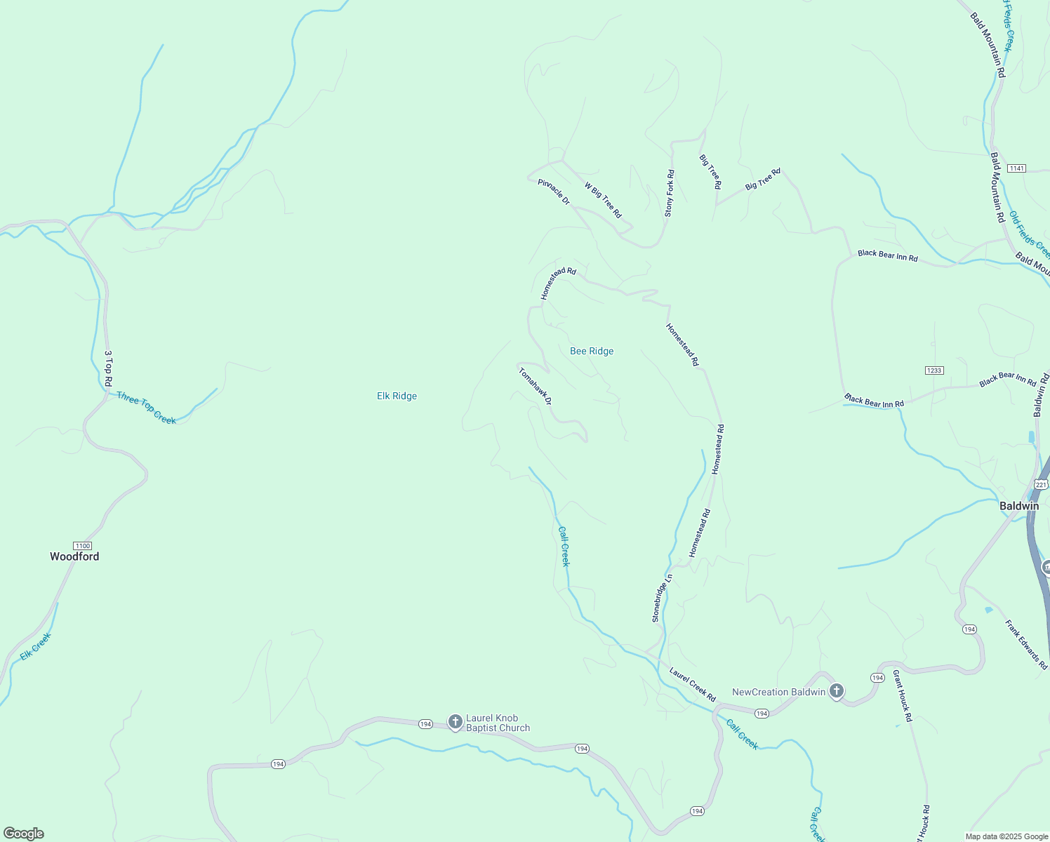 map of restaurants, bars, coffee shops, grocery stores, and more near 1220 Tomahawk Drive in Todd