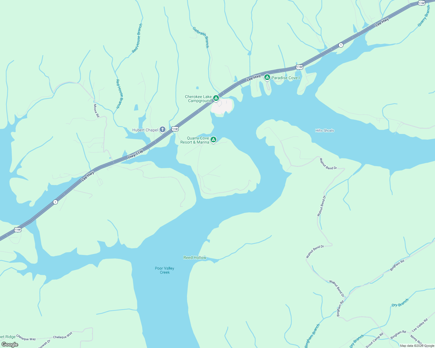 map of restaurants, bars, coffee shops, grocery stores, and more near 342 Glen Spoons Road in Mooresburg
