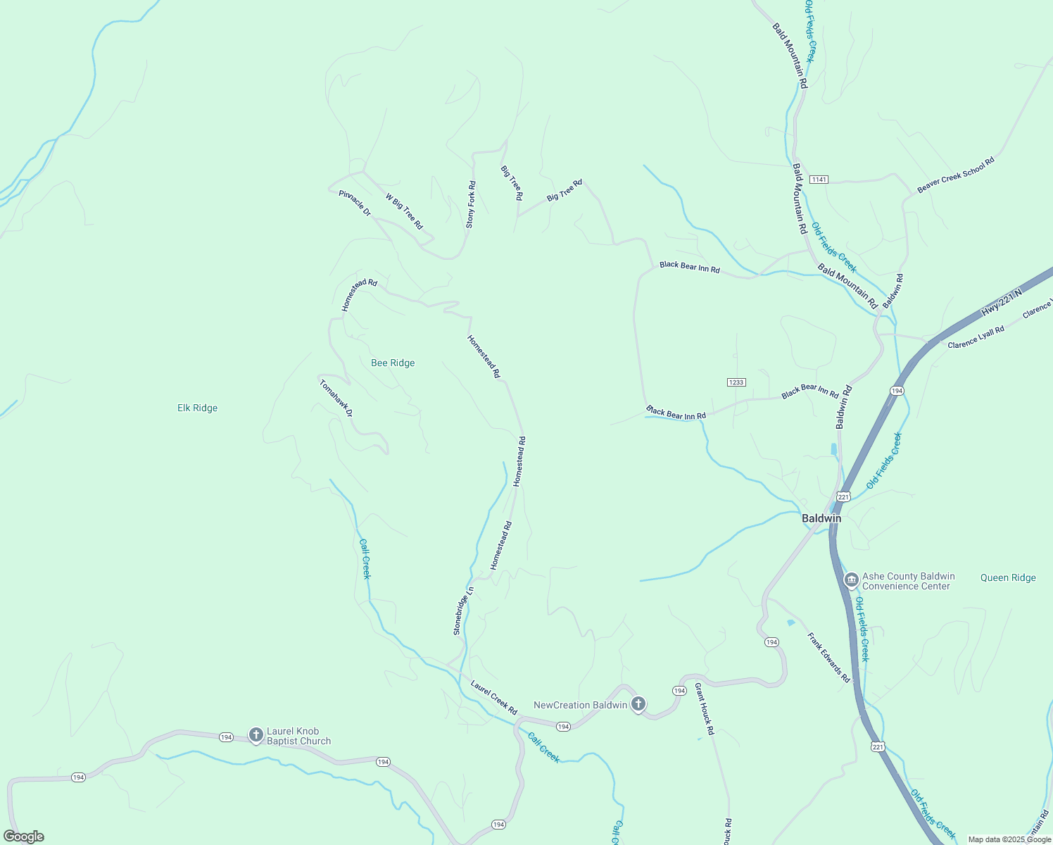 map of restaurants, bars, coffee shops, grocery stores, and more near 590 Homestead Road in Todd