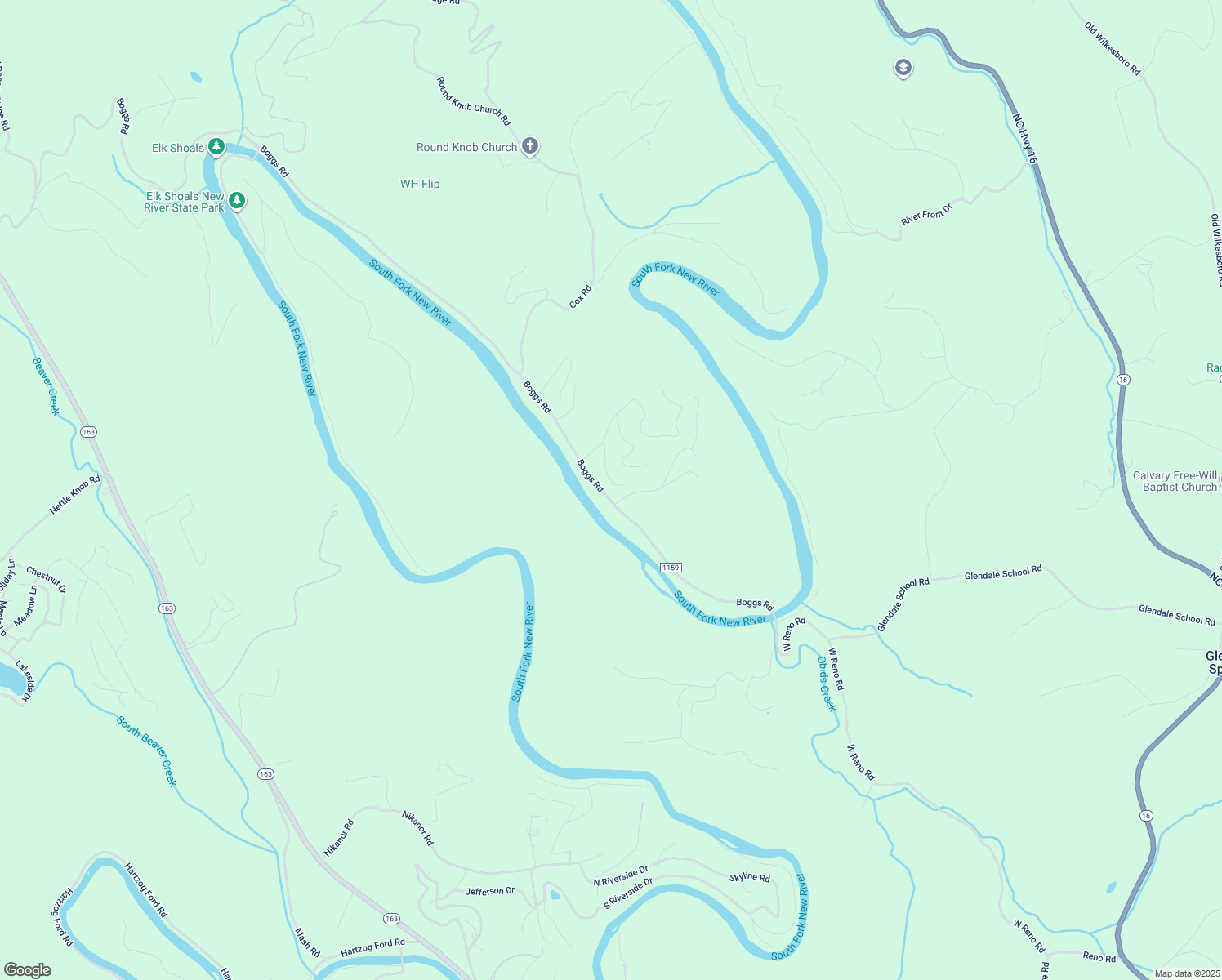 map of restaurants, bars, coffee shops, grocery stores, and more near 3141 Boggs Road in West Jefferson