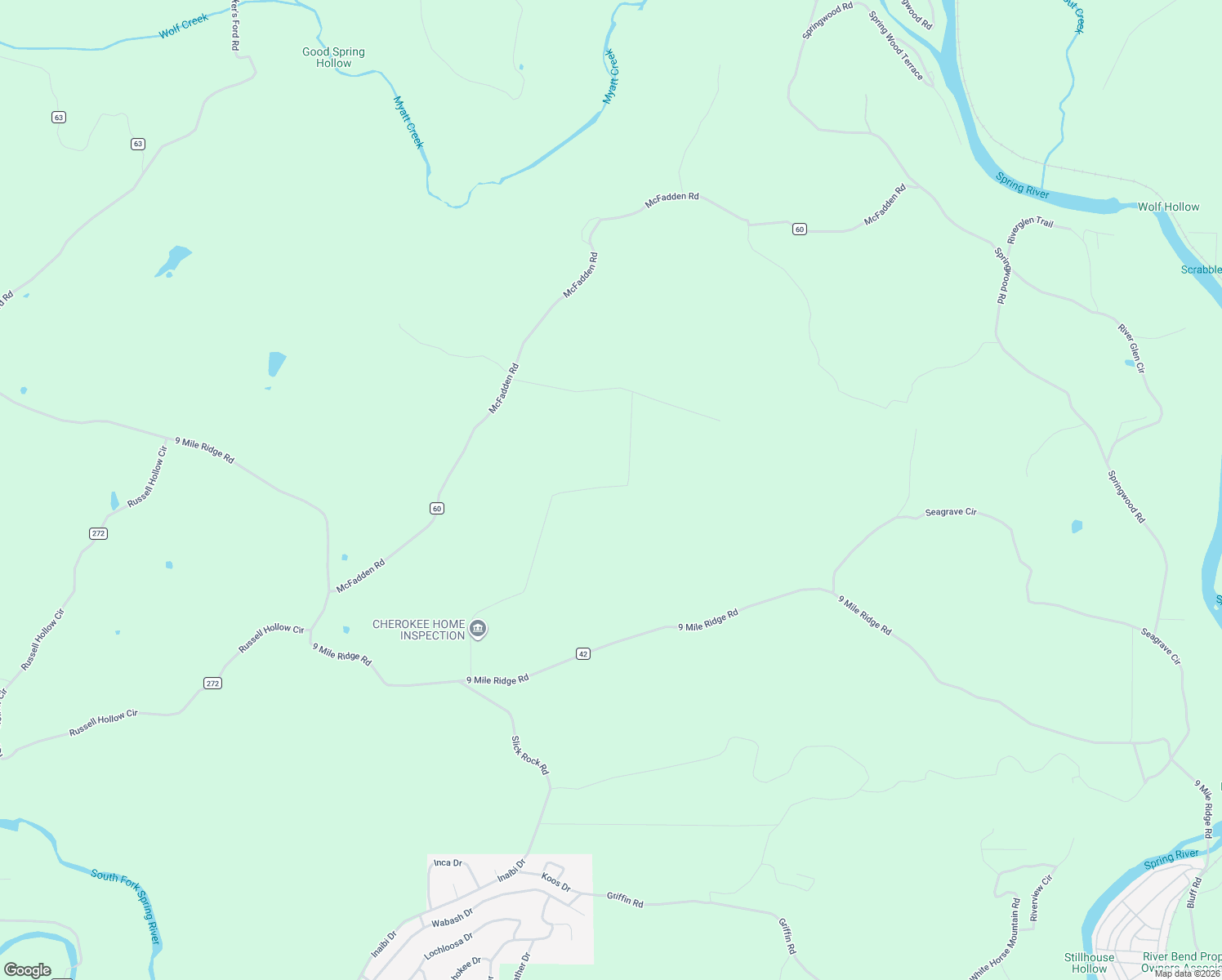 map of restaurants, bars, coffee shops, grocery stores, and more near in Cherokee Village