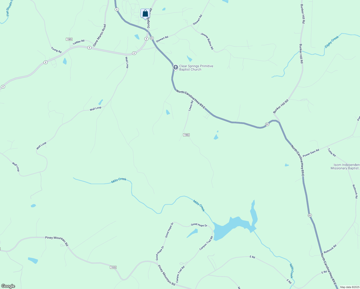 map of restaurants, bars, coffee shops, grocery stores, and more near 1170 Lewis Road in Walnut Cove