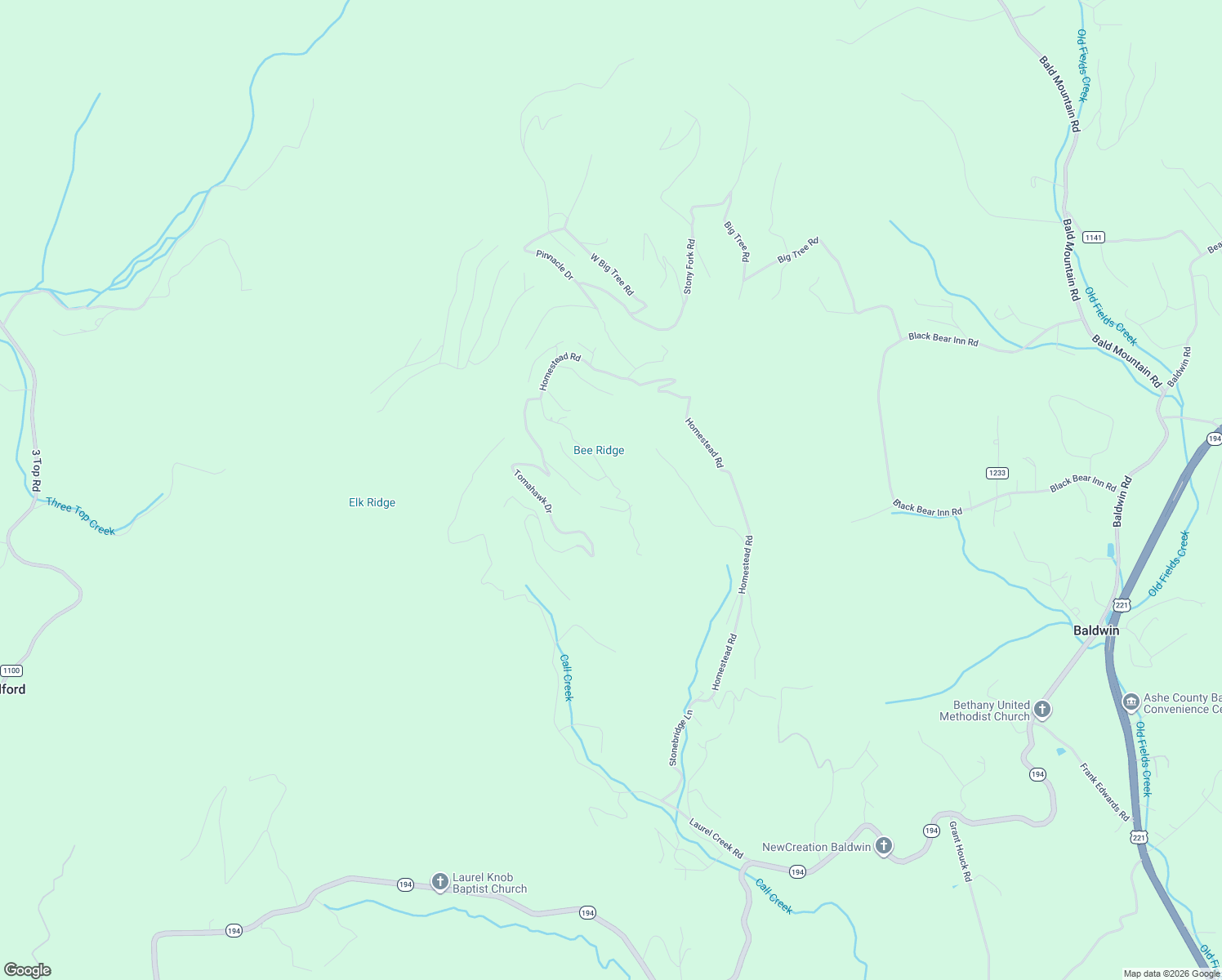 map of restaurants, bars, coffee shops, grocery stores, and more near 2099 Homestead Road in Todd