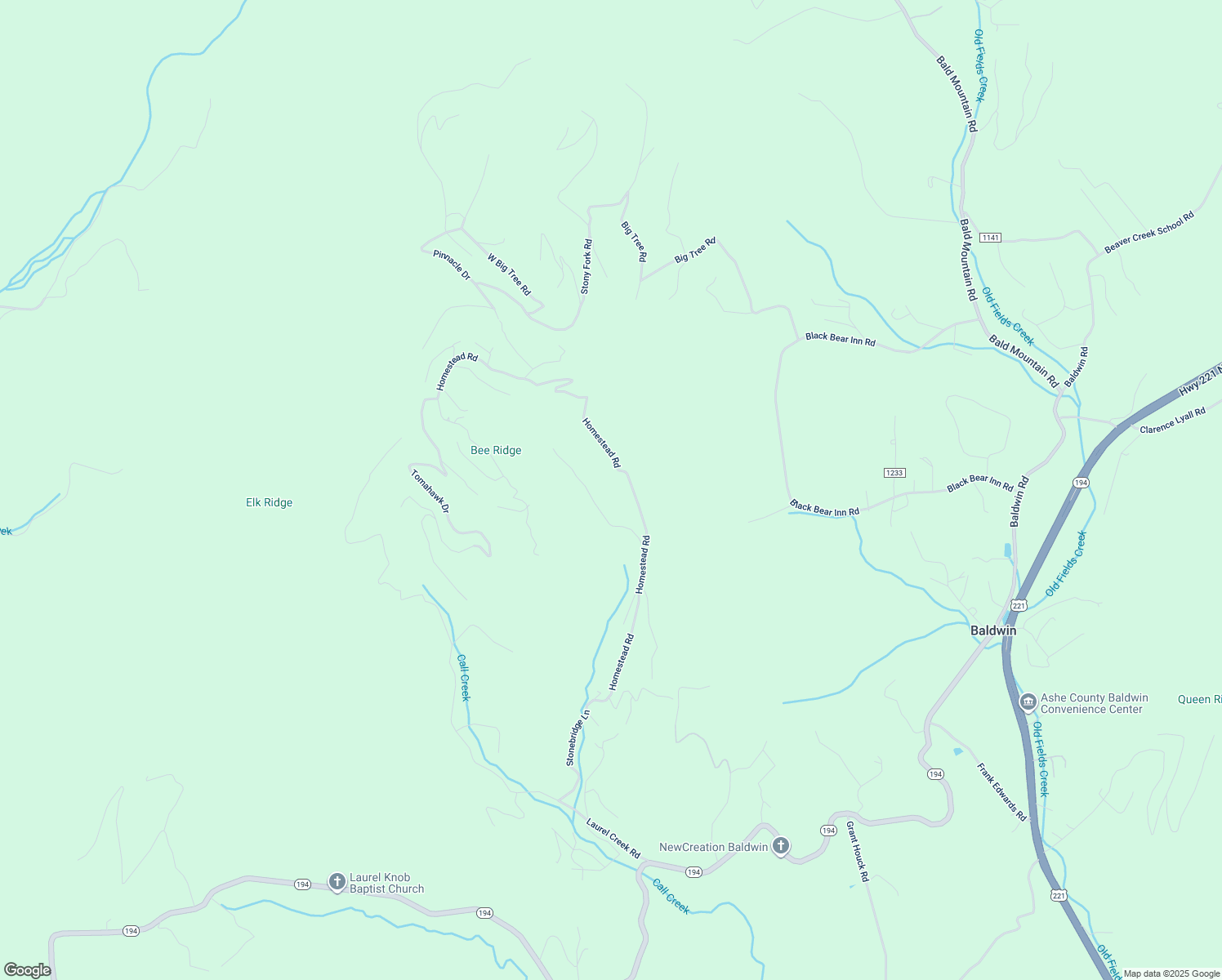 map of restaurants, bars, coffee shops, grocery stores, and more near 717 Homestead Road in Todd