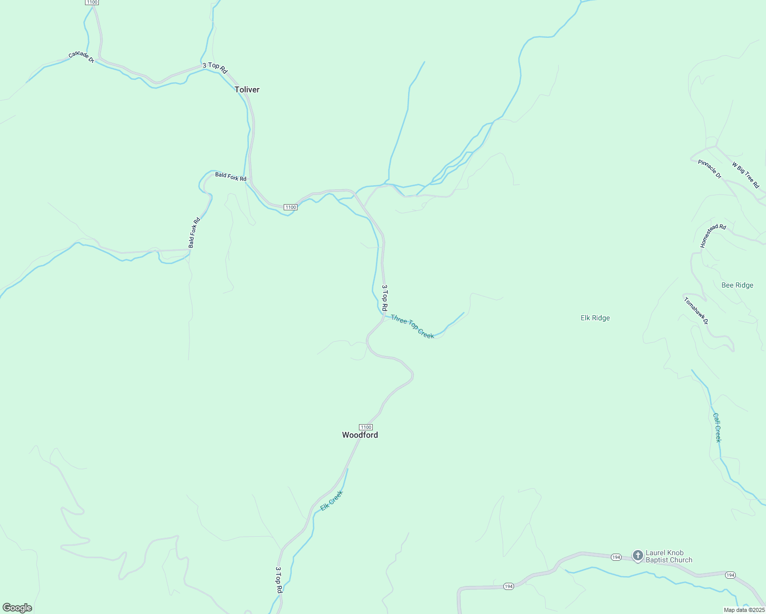 map of restaurants, bars, coffee shops, grocery stores, and more near 7154 3 Top Road in Todd