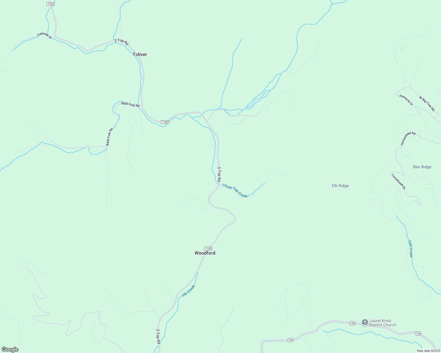 map of restaurants, bars, coffee shops, grocery stores, and more near 7154 3 Top Road in Todd