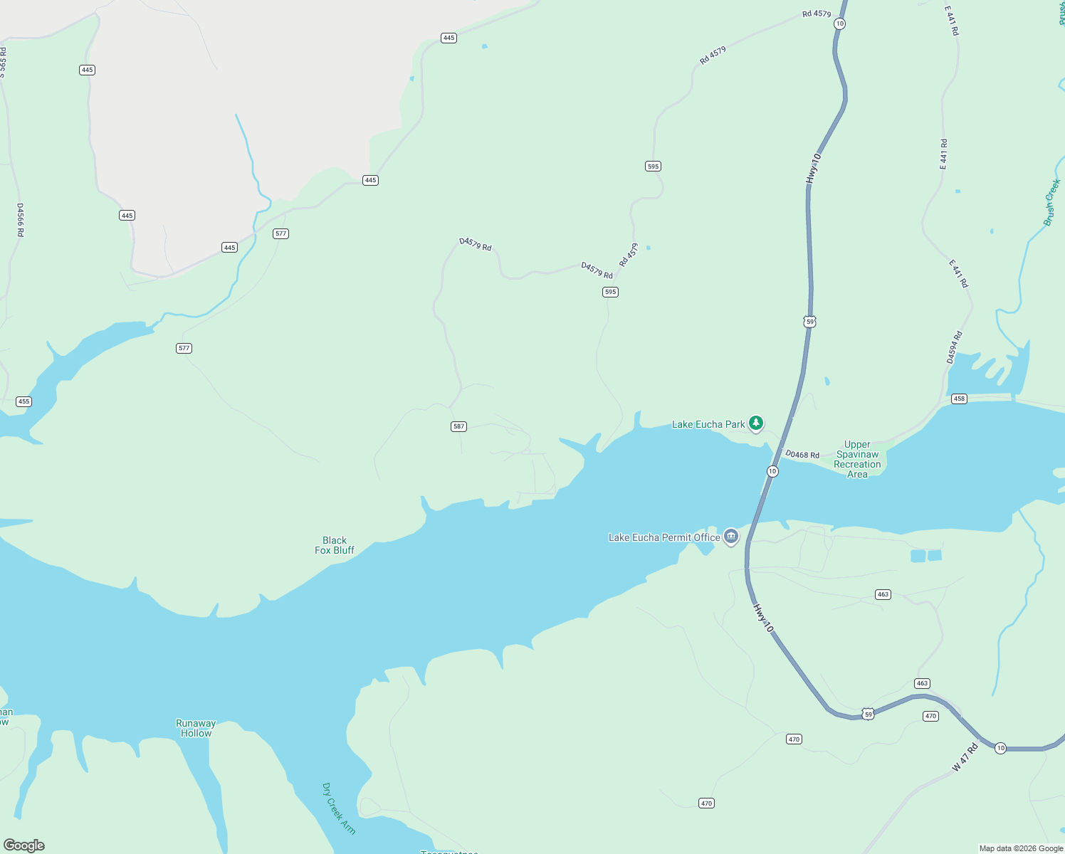 map of restaurants, bars, coffee shops, grocery stores, and more near 45816 County Road 587 in Jay