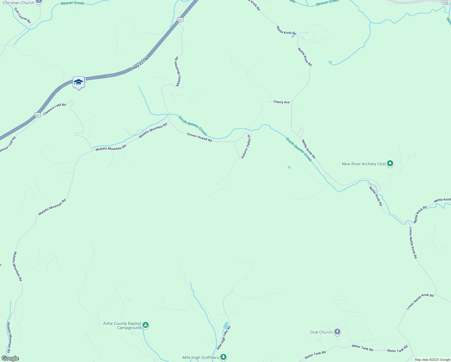 map of restaurants, bars, coffee shops, grocery stores, and more near 589 Autumn Valley Drive in West Jefferson