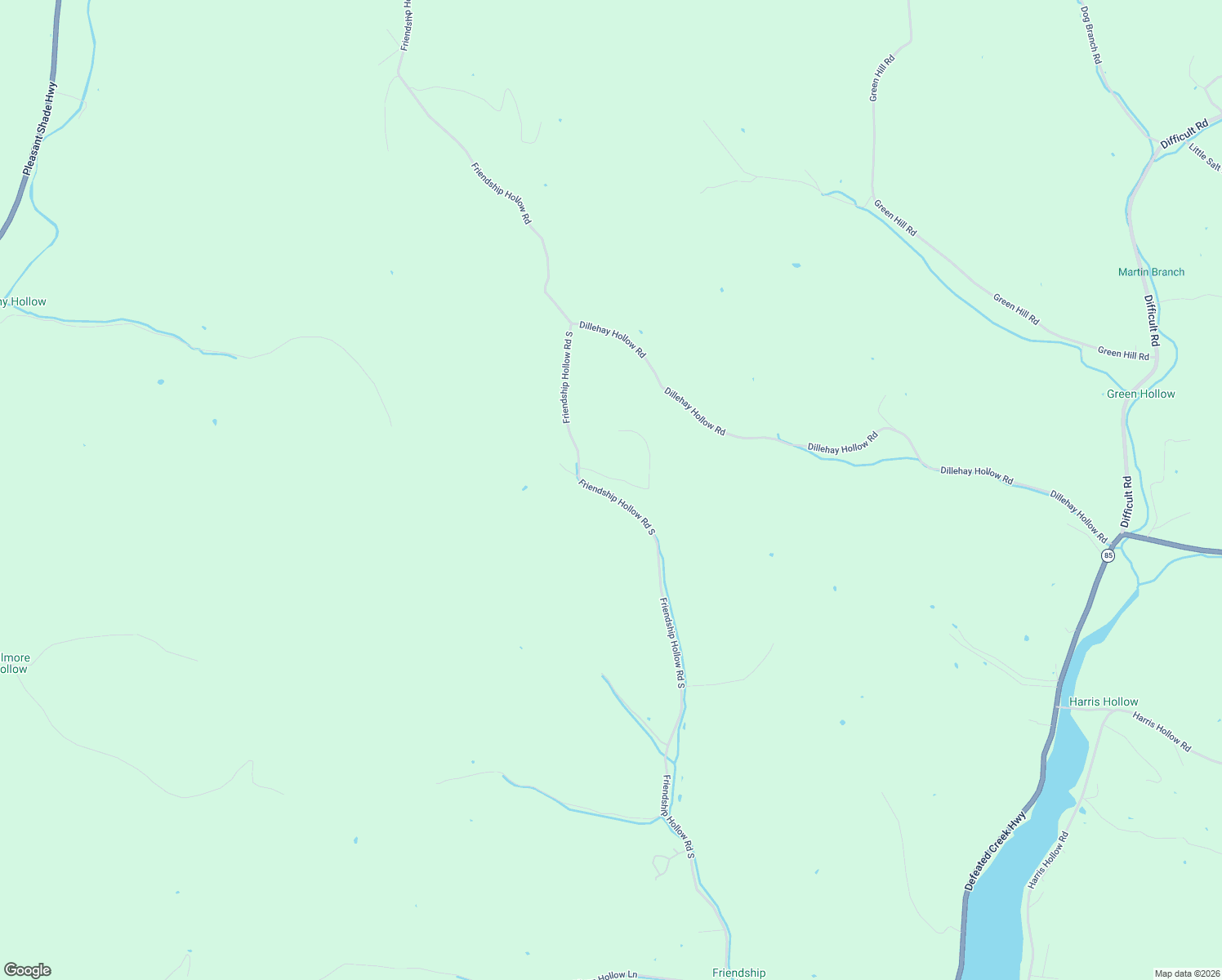 map of restaurants, bars, coffee shops, grocery stores, and more near 220 Friendship Hollow Road South in Pleasant Shade