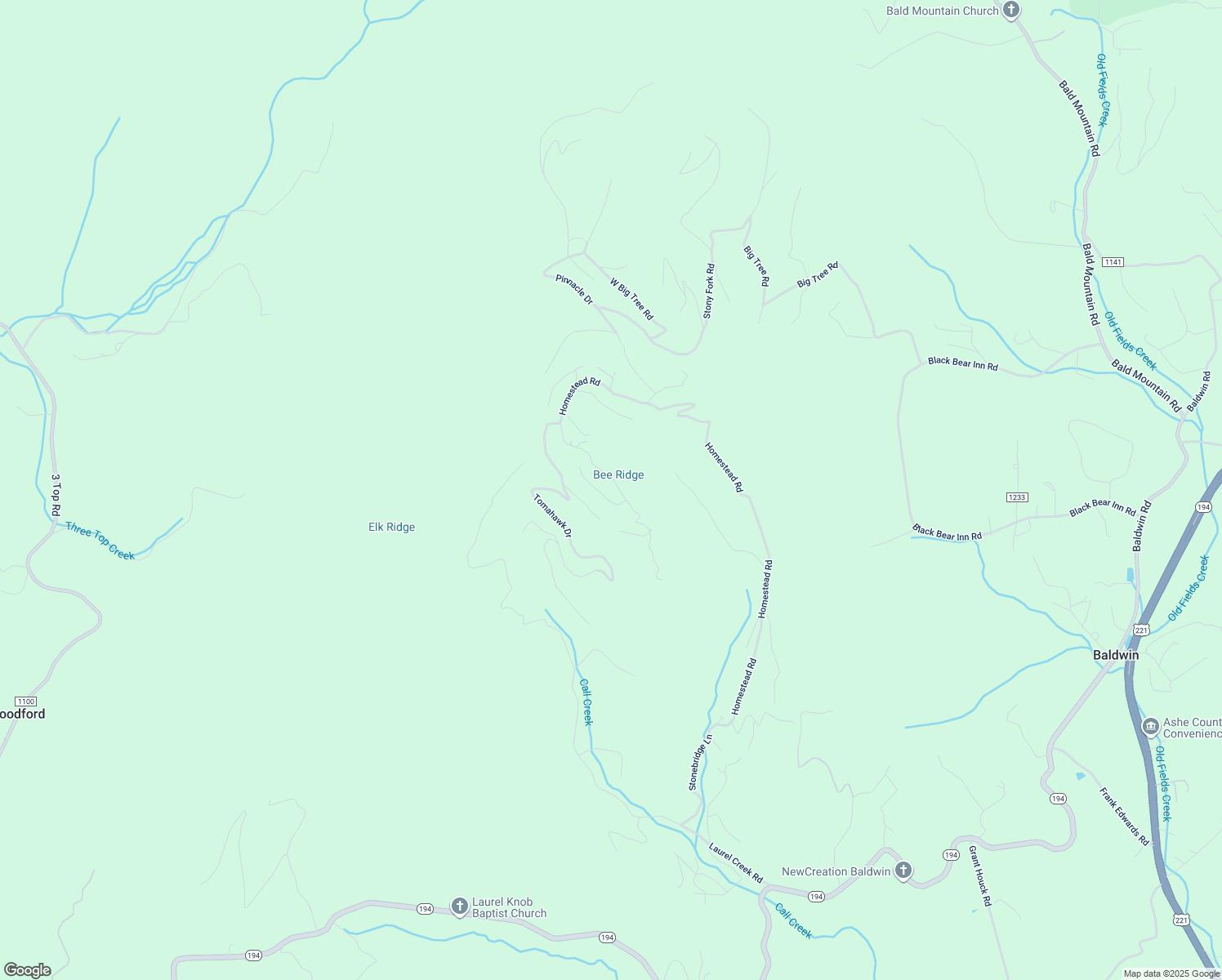 map of restaurants, bars, coffee shops, grocery stores, and more near 1992 Homestead Road in Todd