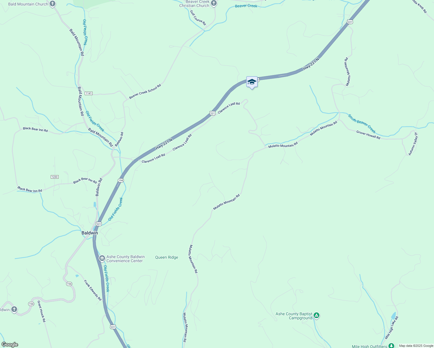map of restaurants, bars, coffee shops, grocery stores, and more near 336 Beaver Creek Estate Drive in West Jefferson