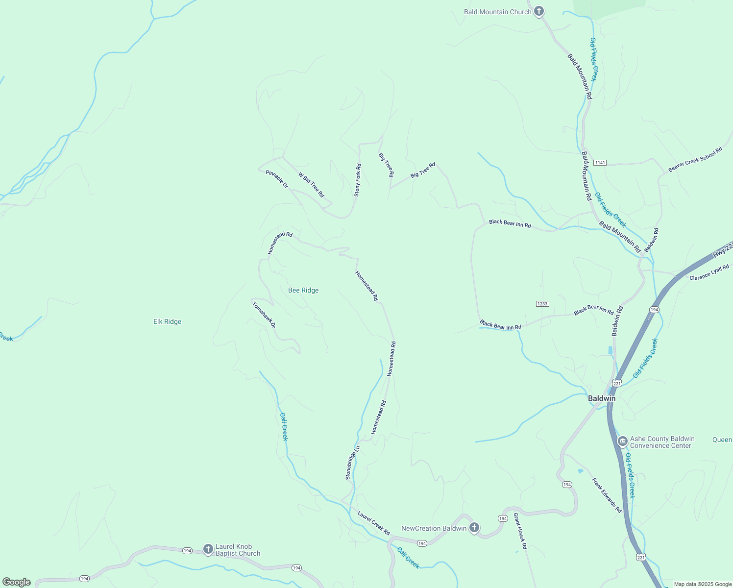 map of restaurants, bars, coffee shops, grocery stores, and more near 841 Homestead Road in Todd