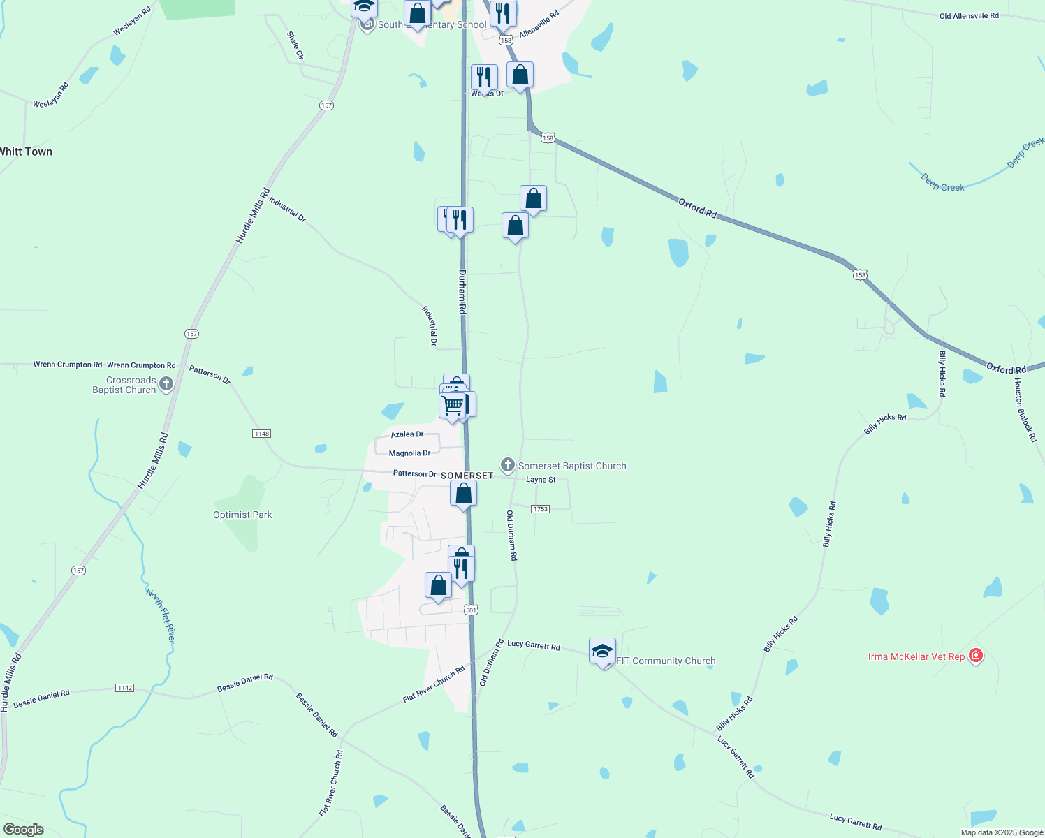 131 Summer Ridge Road, Roxboro NC Walk Score