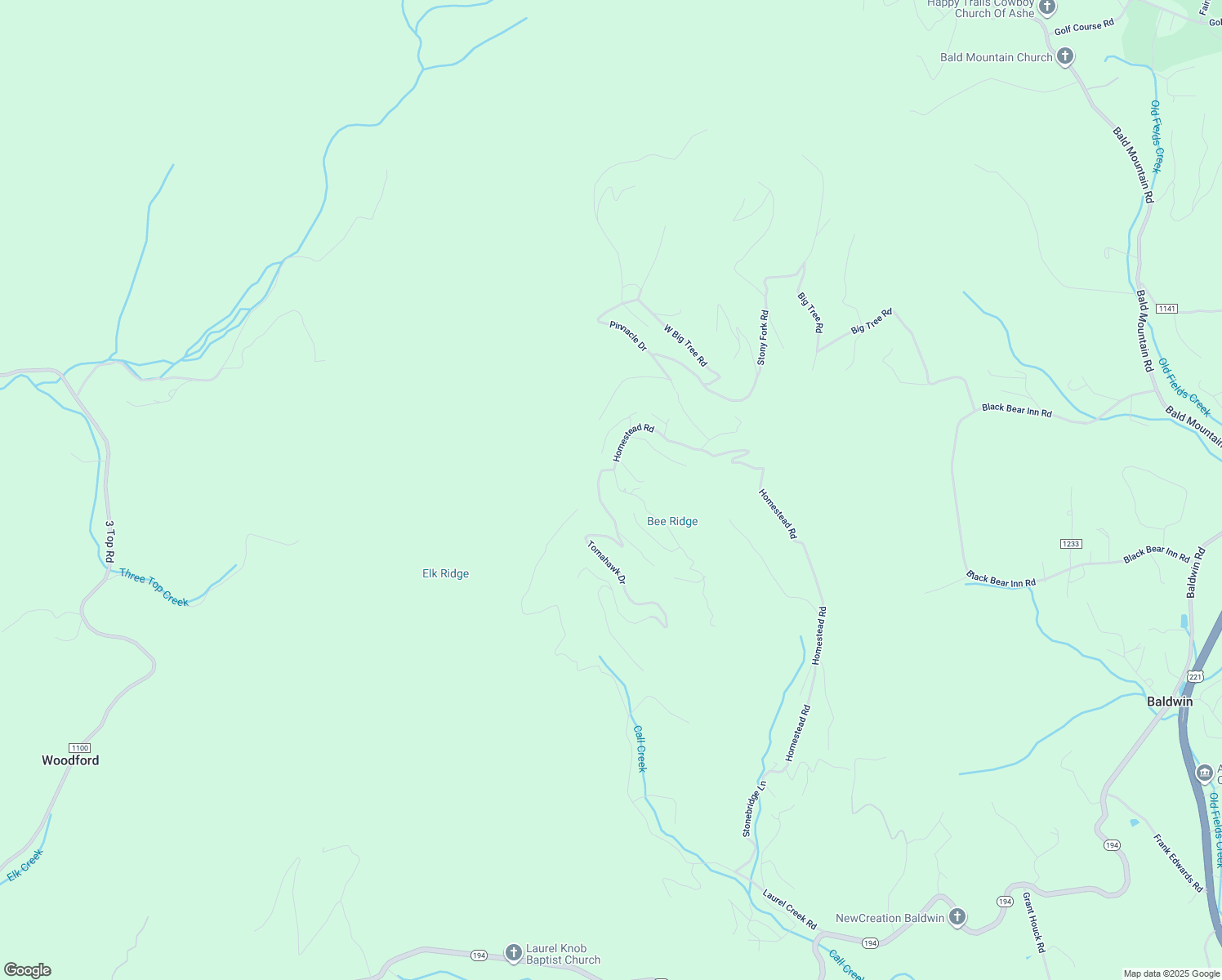 map of restaurants, bars, coffee shops, grocery stores, and more near 1744 Homestead Road in Todd