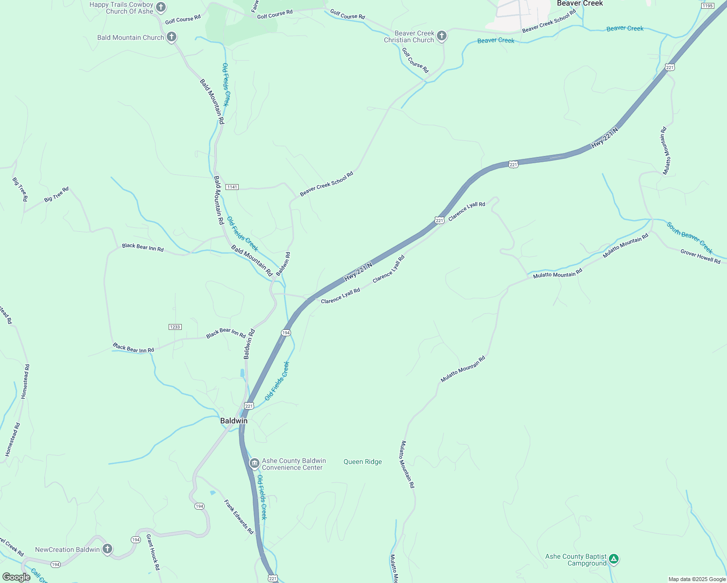 map of restaurants, bars, coffee shops, grocery stores, and more near 556 Clarence Lyall Road in West Jefferson