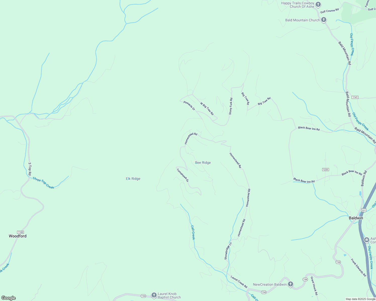 map of restaurants, bars, coffee shops, grocery stores, and more near 1725 Homestead Road in Todd