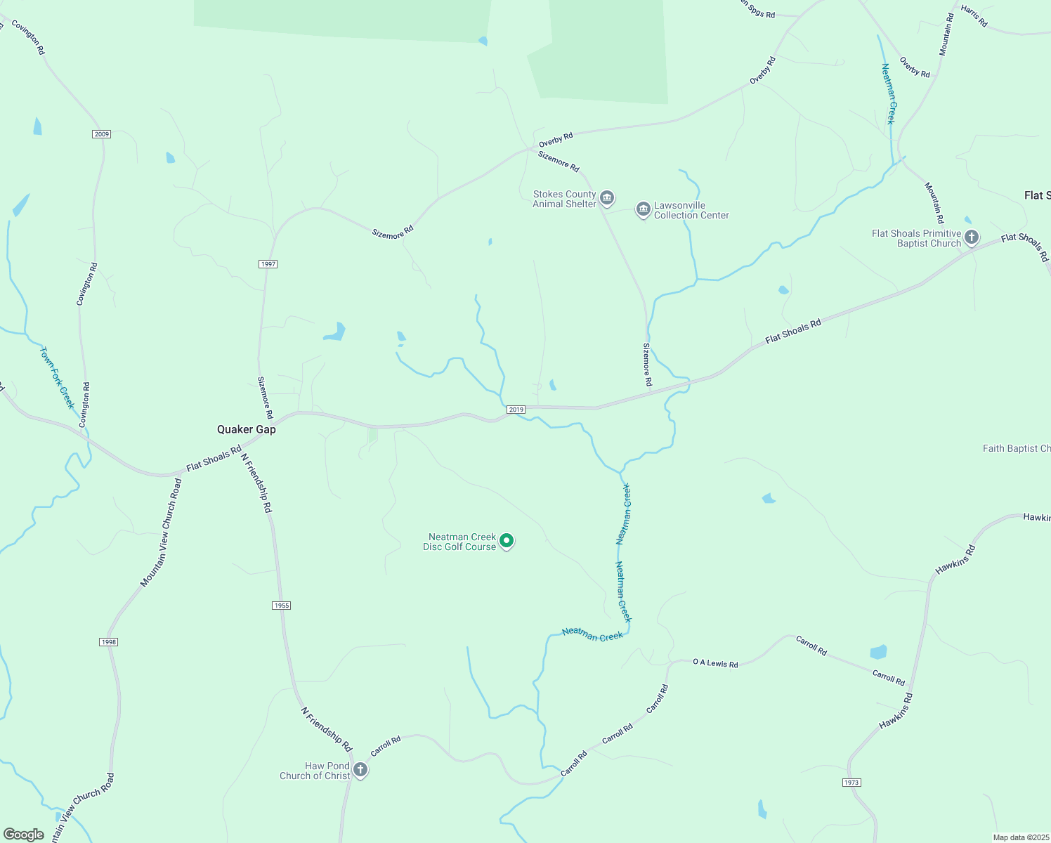 map of restaurants, bars, coffee shops, grocery stores, and more near 2760 Flat Shoals Road in Germanton