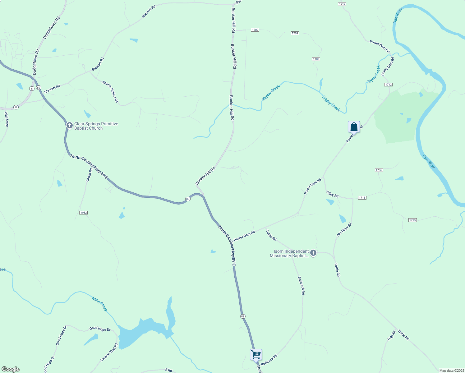 map of restaurants, bars, coffee shops, grocery stores, and more near 1040 Winding Ridge Rd in Walnut Cove