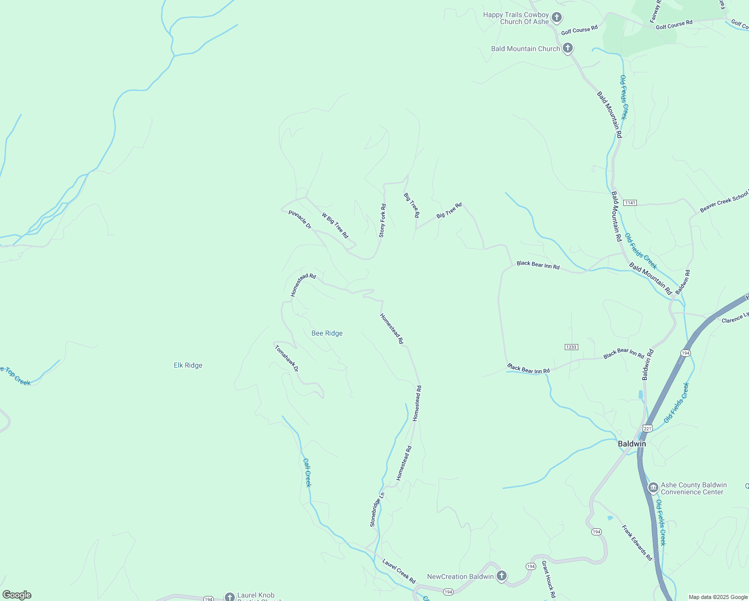 map of restaurants, bars, coffee shops, grocery stores, and more near 663 Homestead Road in Todd