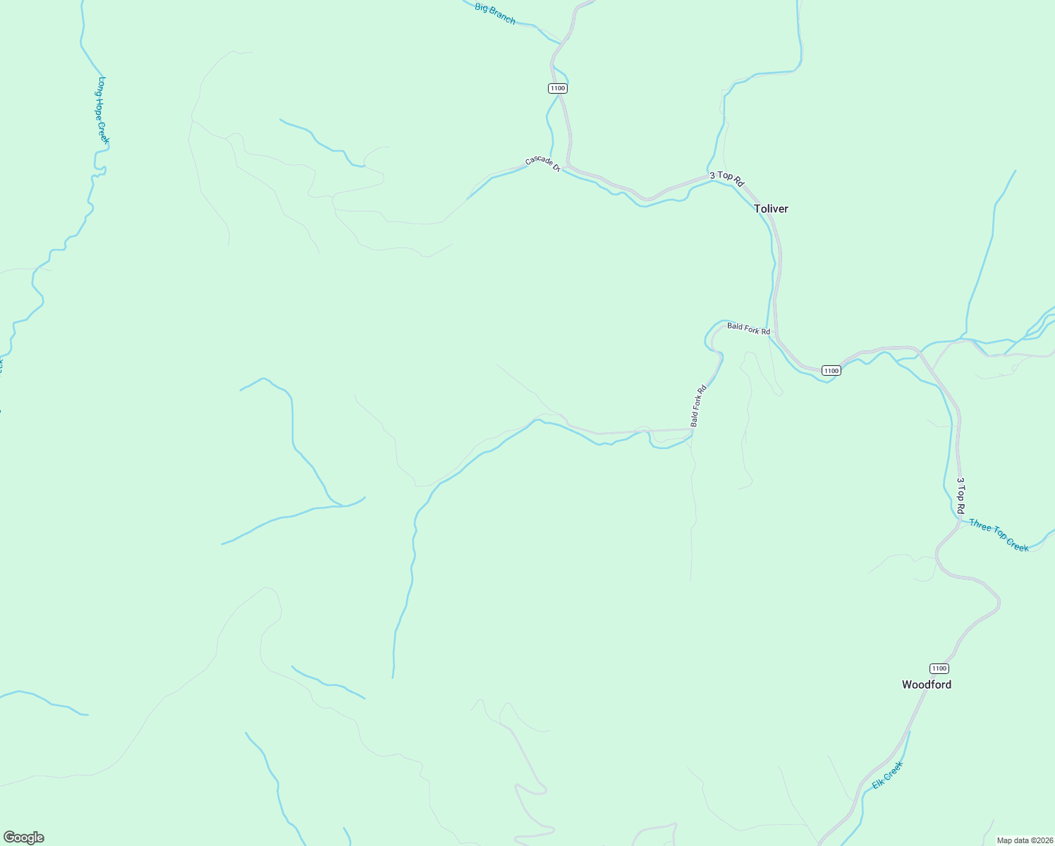 map of restaurants, bars, coffee shops, grocery stores, and more near 1616 Bald Fork Road in Todd