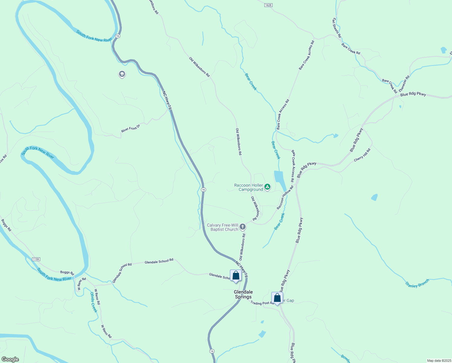 map of restaurants, bars, coffee shops, grocery stores, and more near 344 B J Drive in Jefferson