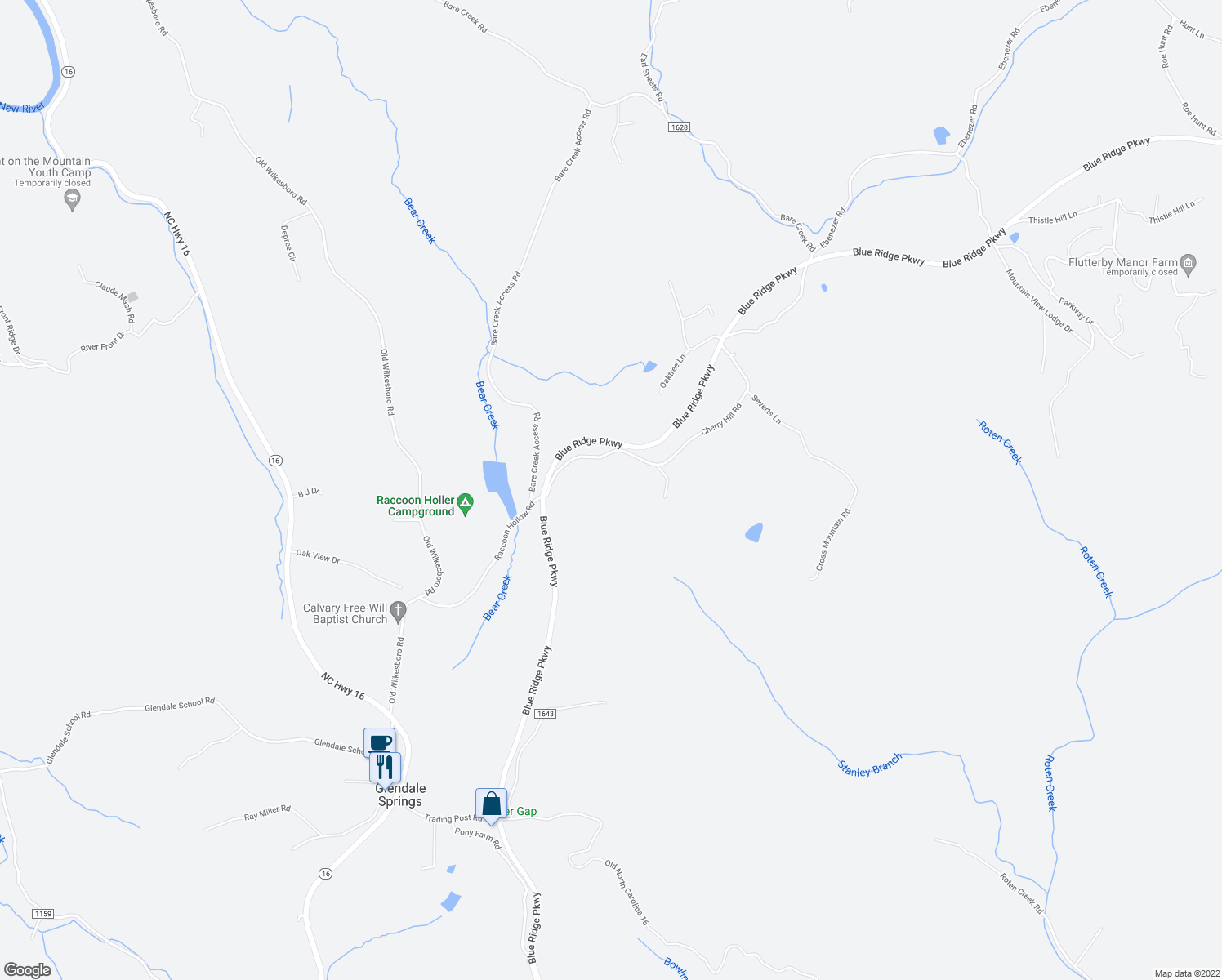 map of restaurants, bars, coffee shops, grocery stores, and more near 352 Cherry Hill Road in Jefferson