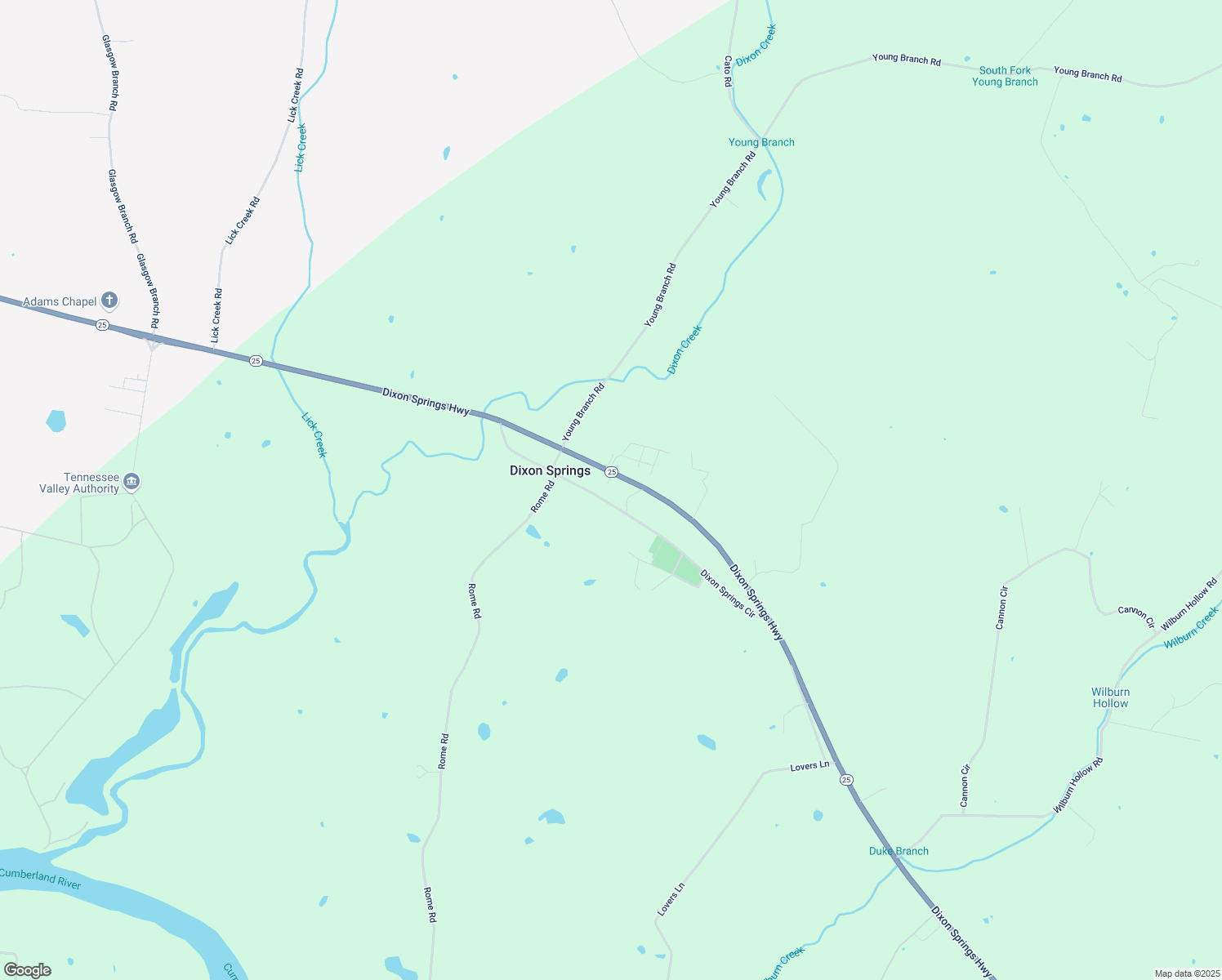 map of restaurants, bars, coffee shops, grocery stores, and more near 941 Dixon Springs Hwy in Dixon Springs