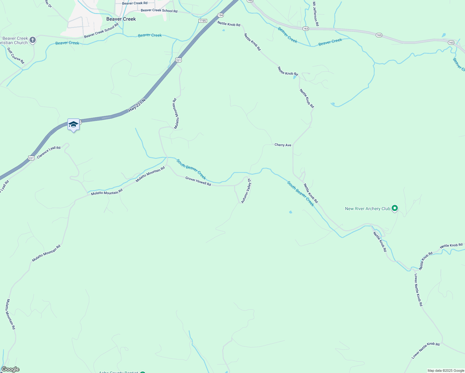 map of restaurants, bars, coffee shops, grocery stores, and more near 656 Grover Howell Road in West Jefferson