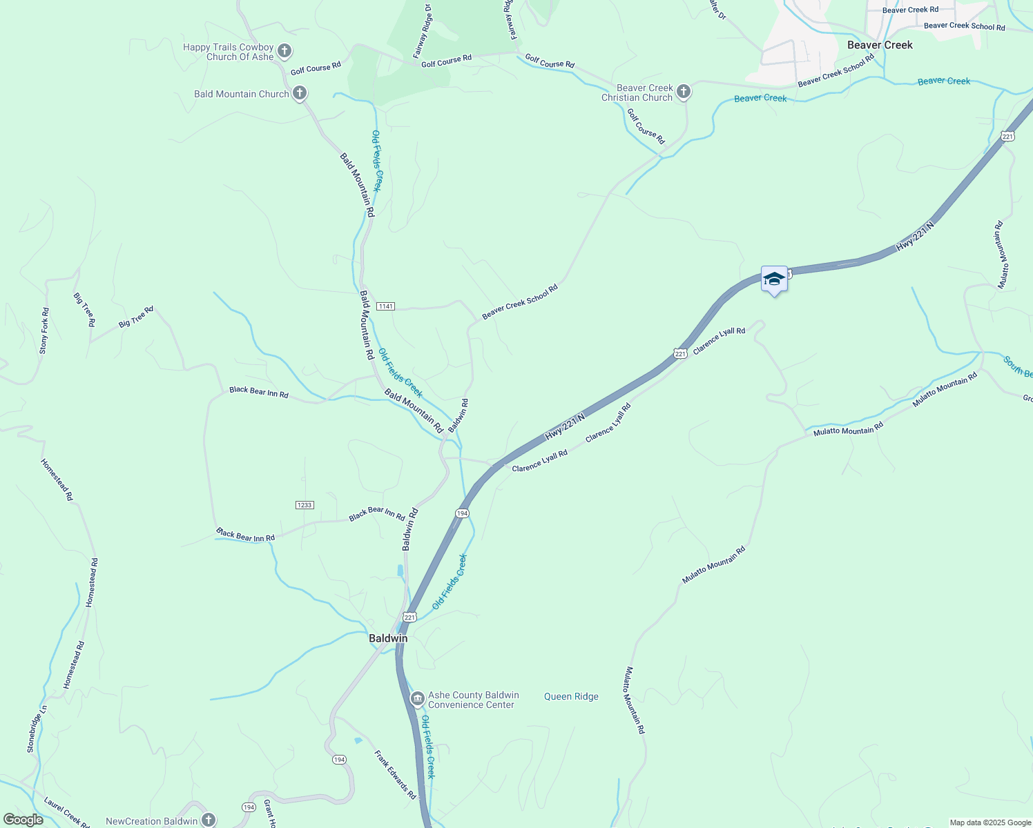 map of restaurants, bars, coffee shops, grocery stores, and more near 311 Calvin Goodman Road in West Jefferson