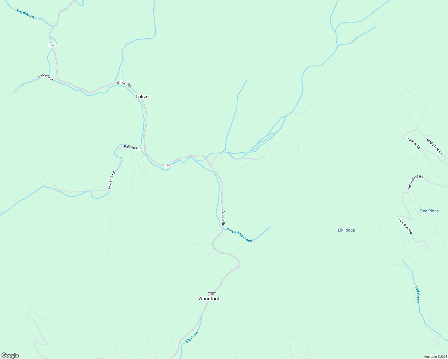 map of restaurants, bars, coffee shops, grocery stores, and more near 6835 3 Top Road in Todd