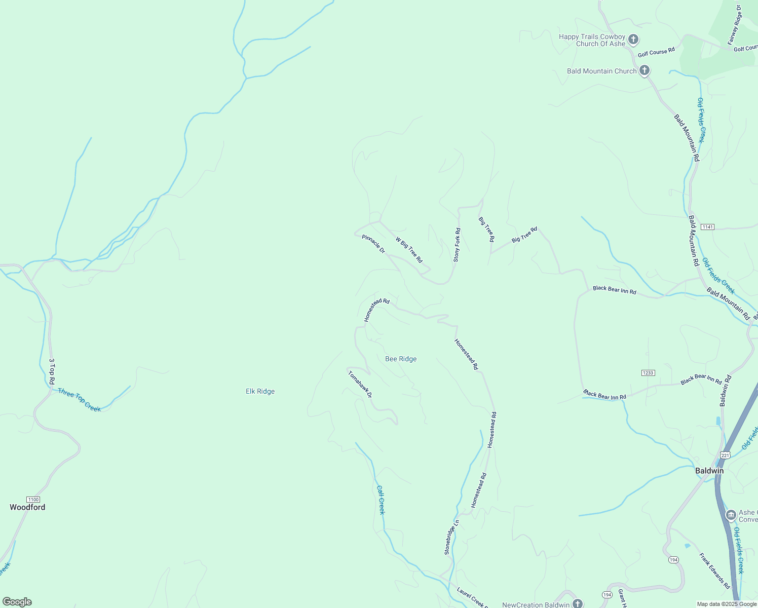 map of restaurants, bars, coffee shops, grocery stores, and more near 123 Gorge Overlook Road in Todd