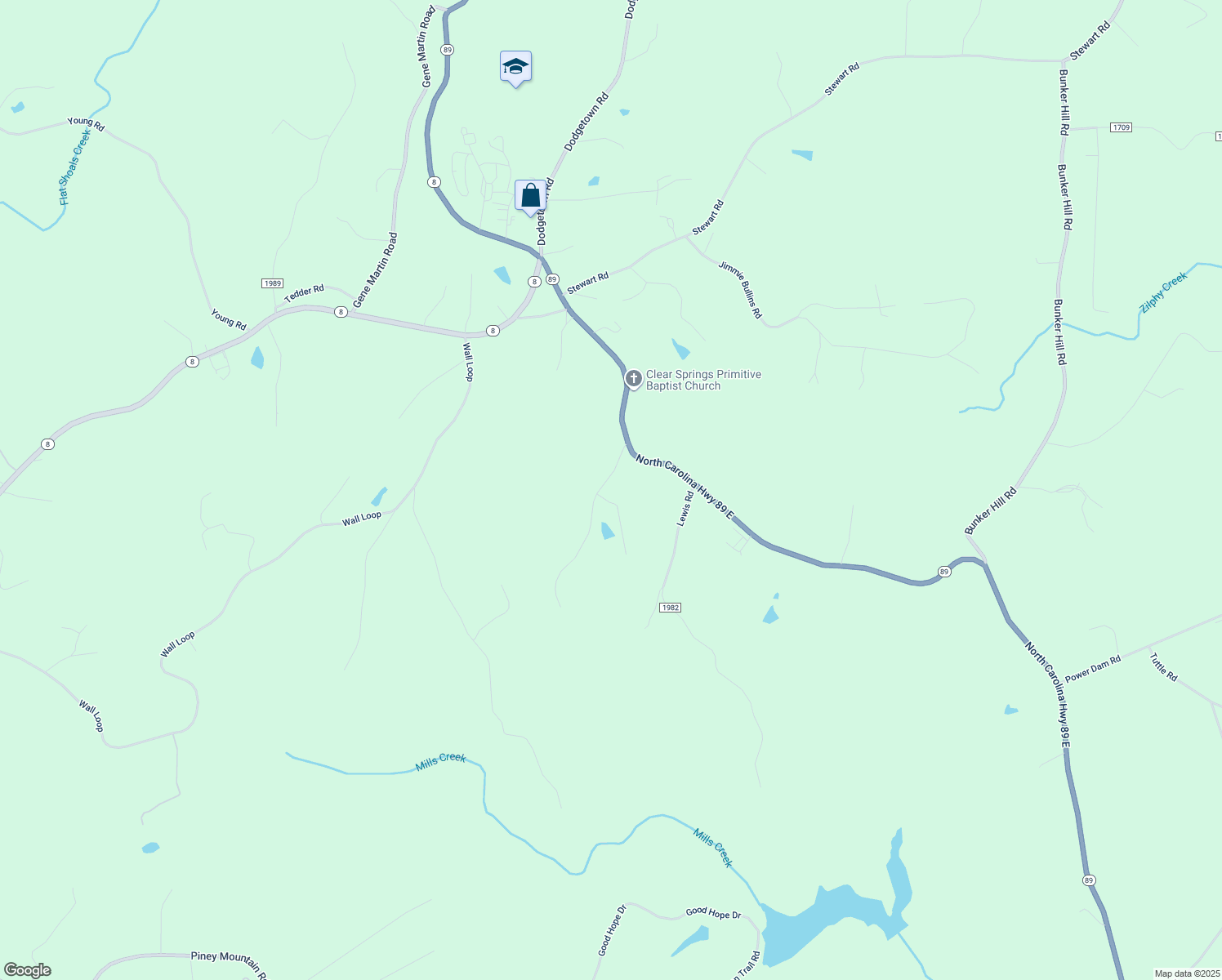 map of restaurants, bars, coffee shops, grocery stores, and more near 1065 Pink Smith Road in Walnut Cove