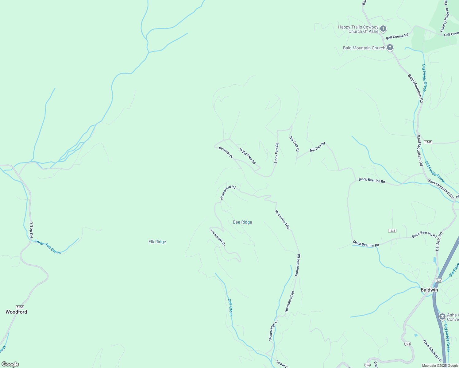 map of restaurants, bars, coffee shops, grocery stores, and more near 124 Old Mill Road in Todd