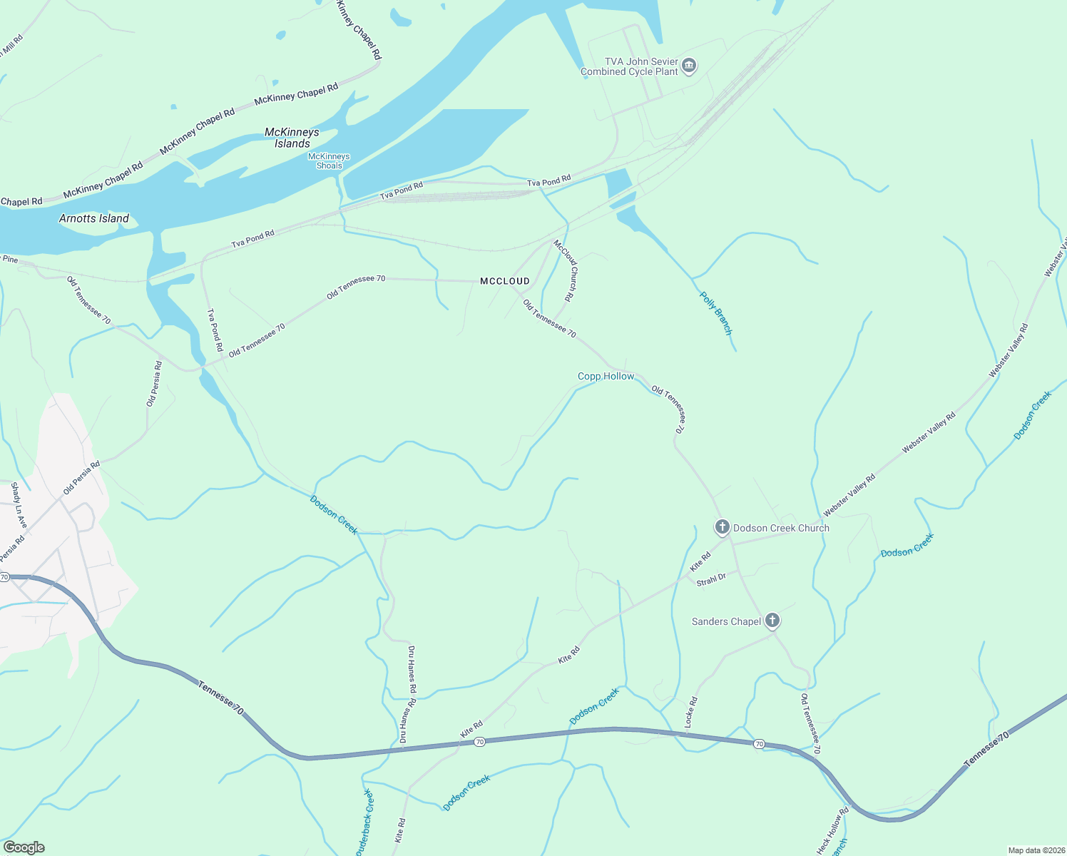 map of restaurants, bars, coffee shops, grocery stores, and more near 174 Cupp Hollow Rd in Rogersville