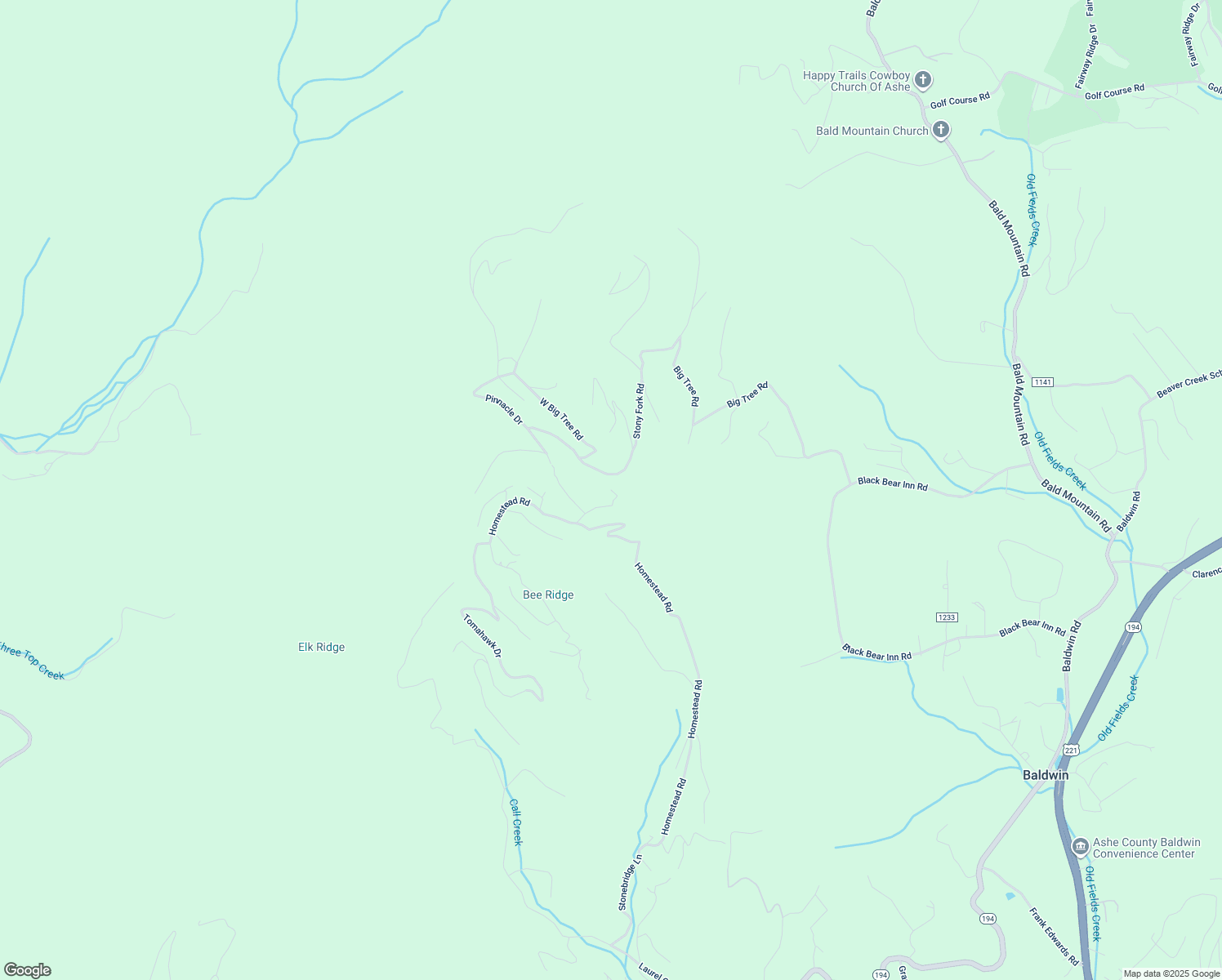 map of restaurants, bars, coffee shops, grocery stores, and more near 402 Summit Drive in Todd