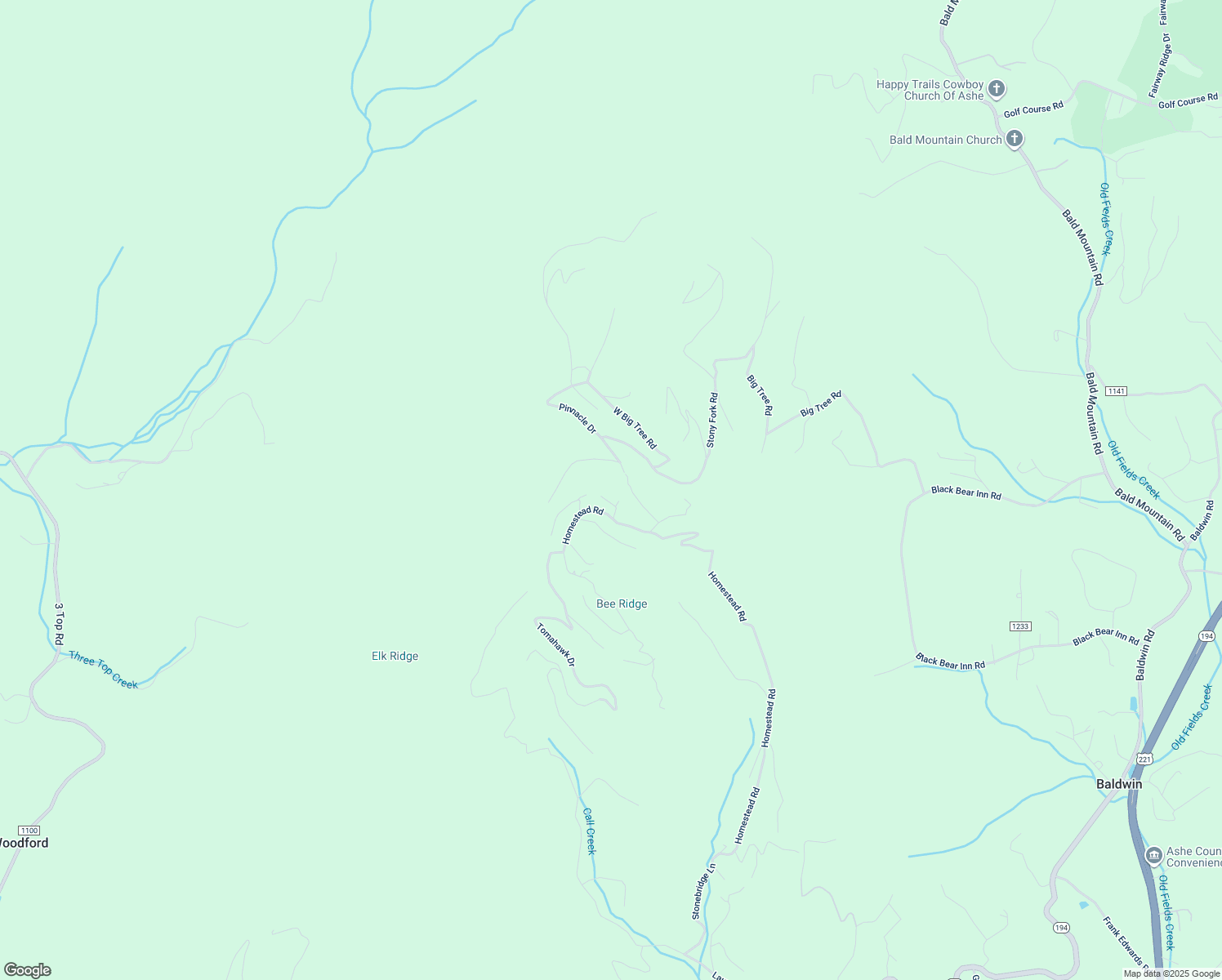 map of restaurants, bars, coffee shops, grocery stores, and more near 180 Bobcat Crossing Drive in Todd