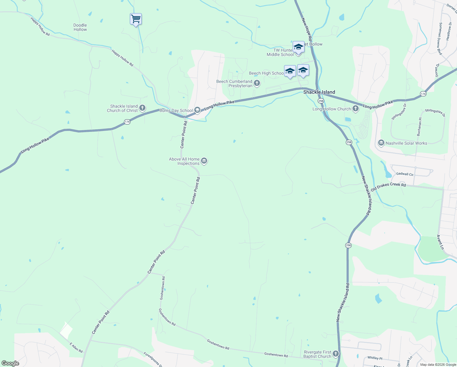 map of restaurants, bars, coffee shops, grocery stores, and more near 150 Hurt Road in Hendersonville