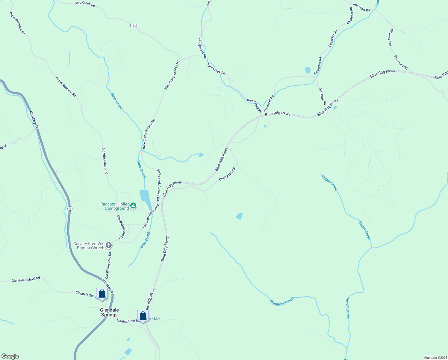 map of restaurants, bars, coffee shops, grocery stores, and more near 598 Cherry Hill Road in Jefferson