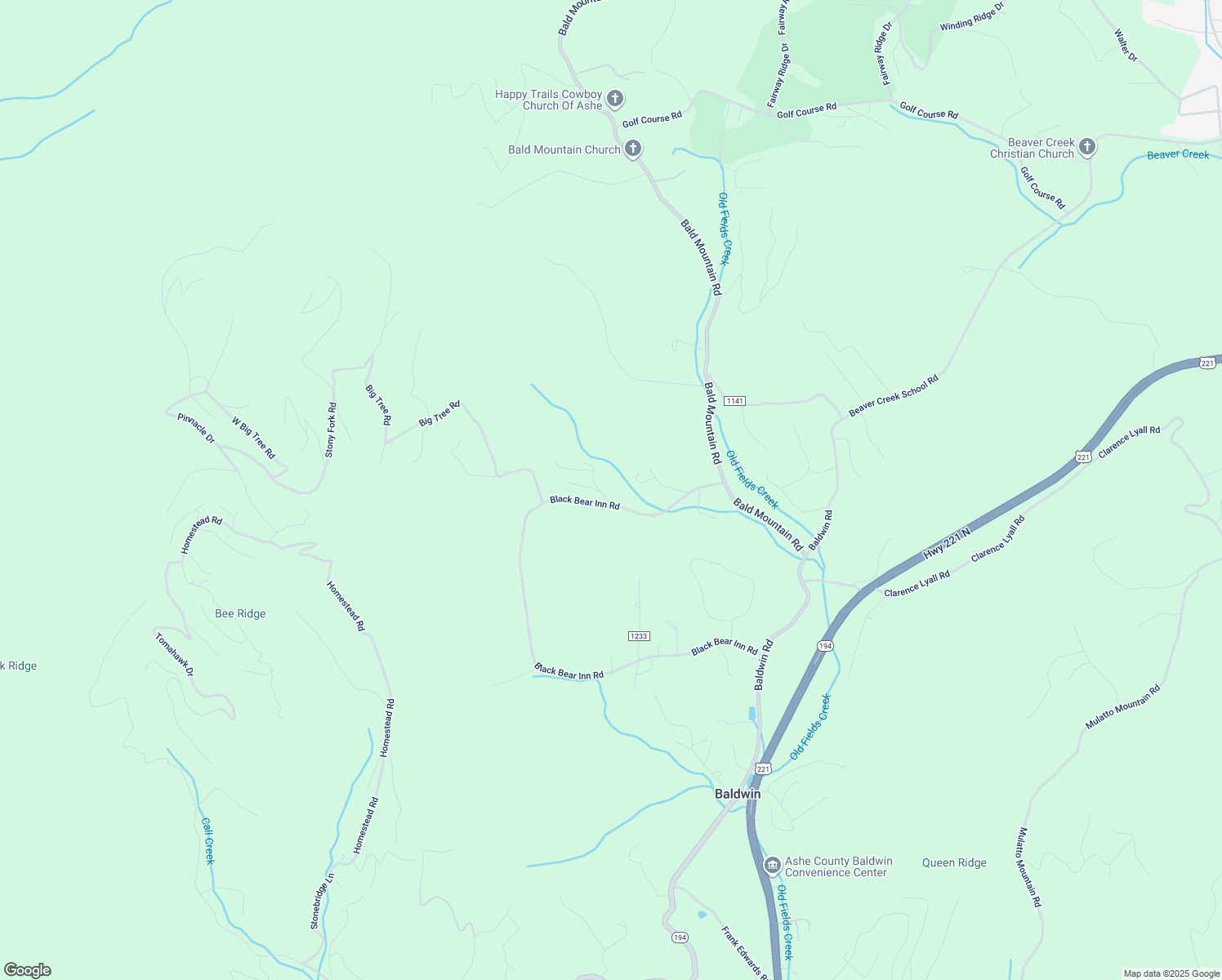 map of restaurants, bars, coffee shops, grocery stores, and more near 128 Kemp Drive in West Jefferson