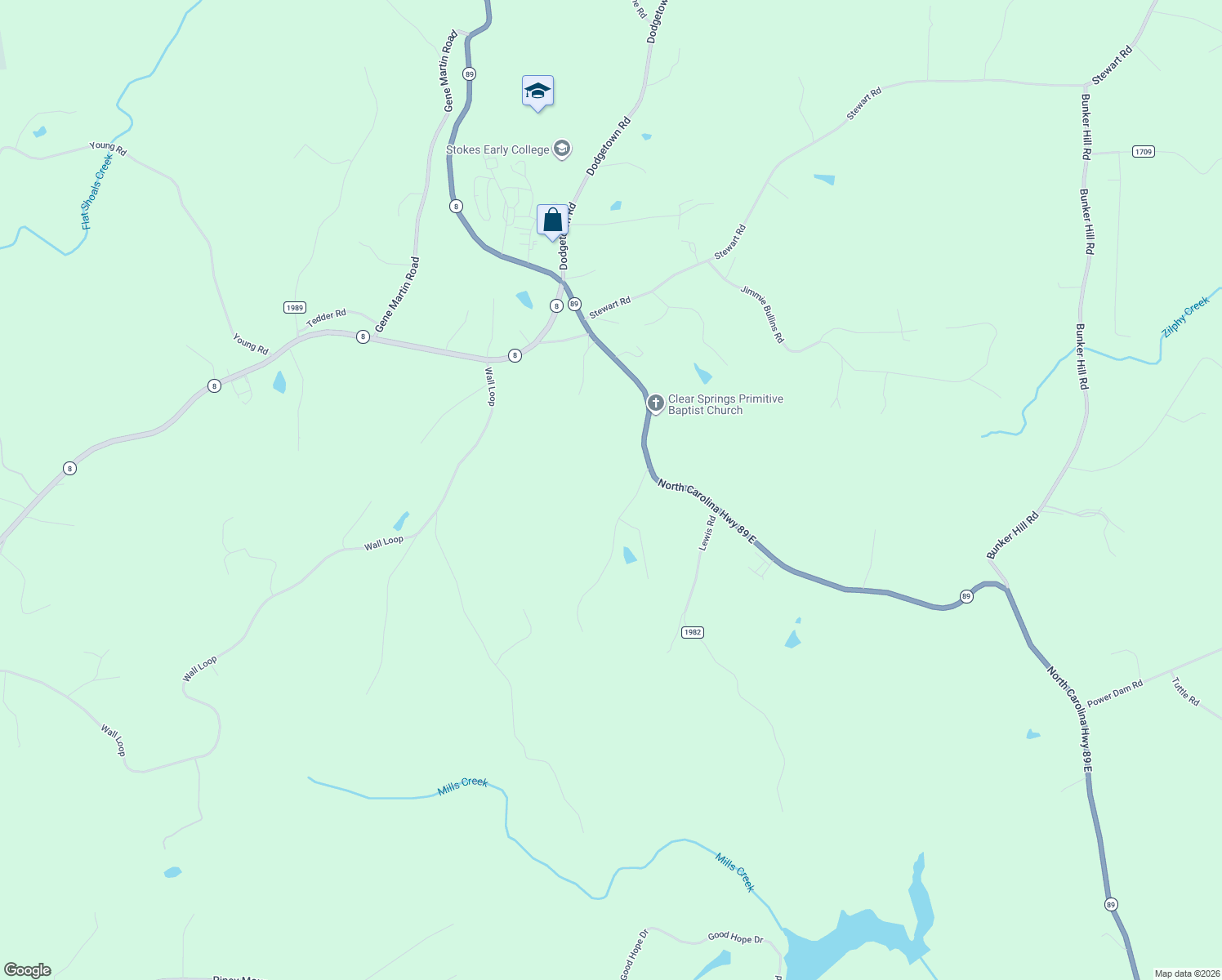 map of restaurants, bars, coffee shops, grocery stores, and more near 1040 Pink Smith Road in Walnut Cove