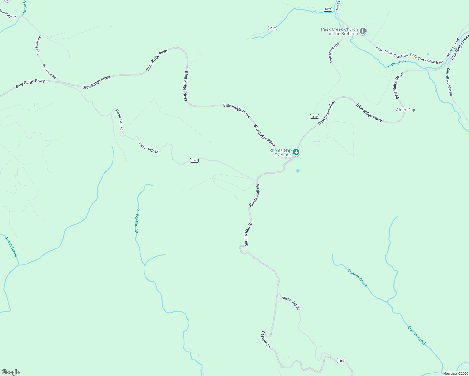 map of restaurants, bars, coffee shops, grocery stores, and more near 590 Jobs Road in Millers Creek