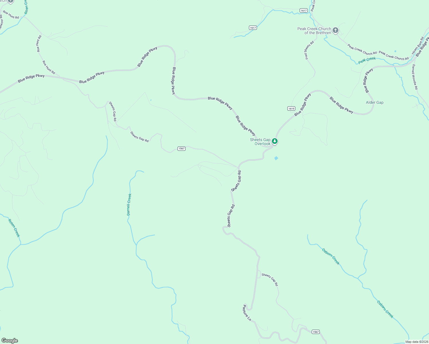 map of restaurants, bars, coffee shops, grocery stores, and more near 590 Jobs Road in Millers Creek