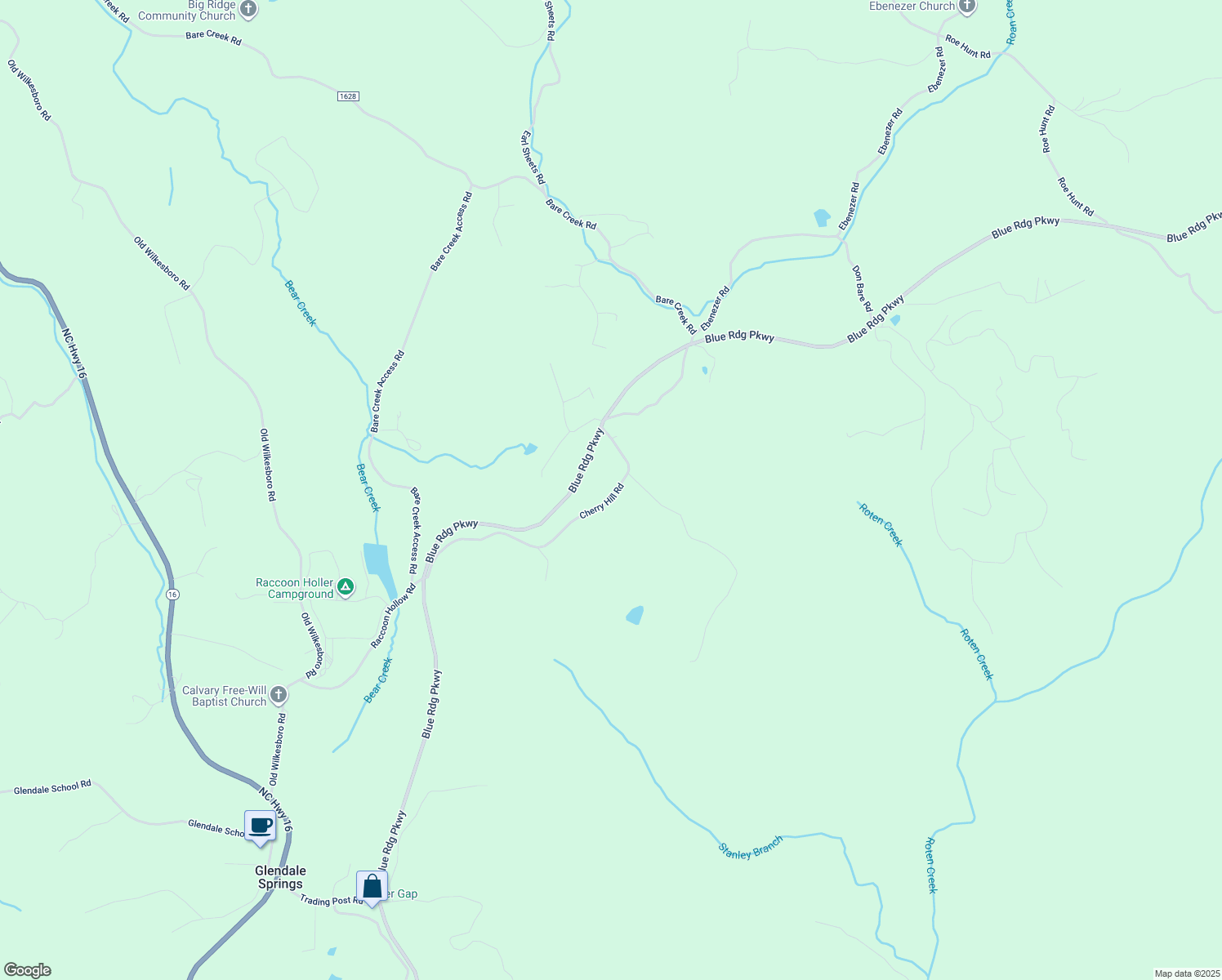 map of restaurants, bars, coffee shops, grocery stores, and more near 693 Cherry Hill Road in Jefferson