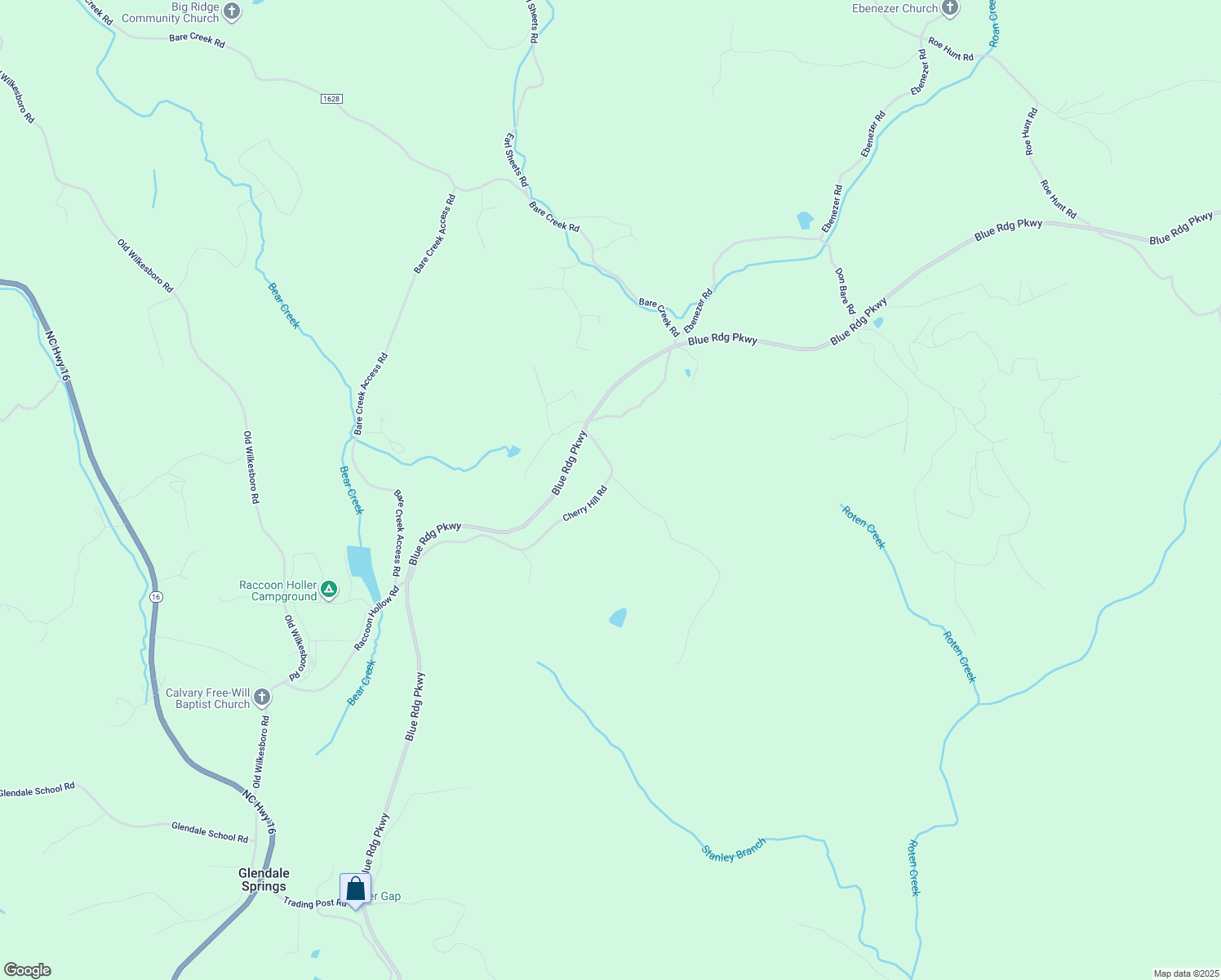 map of restaurants, bars, coffee shops, grocery stores, and more near 726 Cherry Hill Road in Jefferson