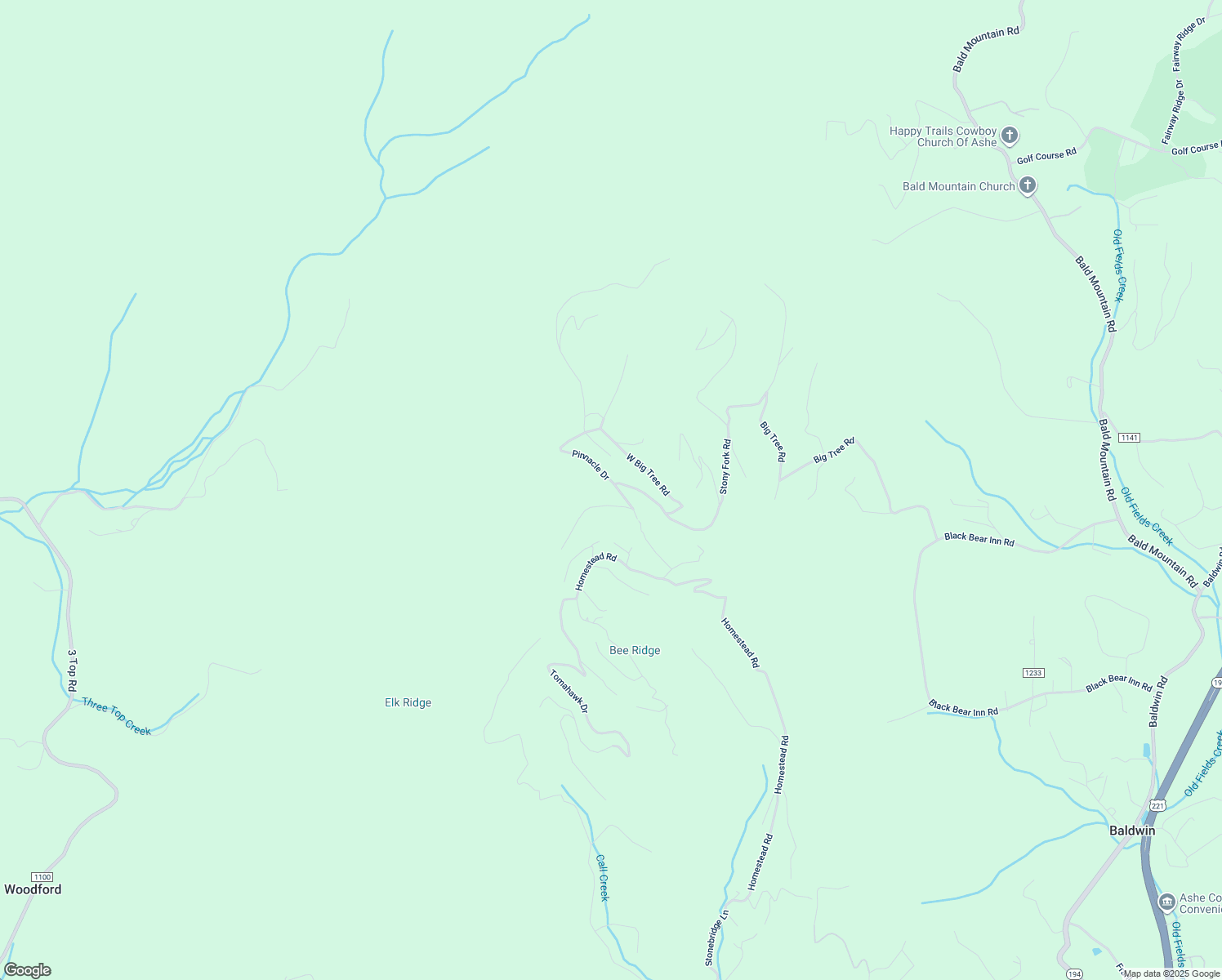 map of restaurants, bars, coffee shops, grocery stores, and more near 160 Maple Tree Lane in West Jefferson